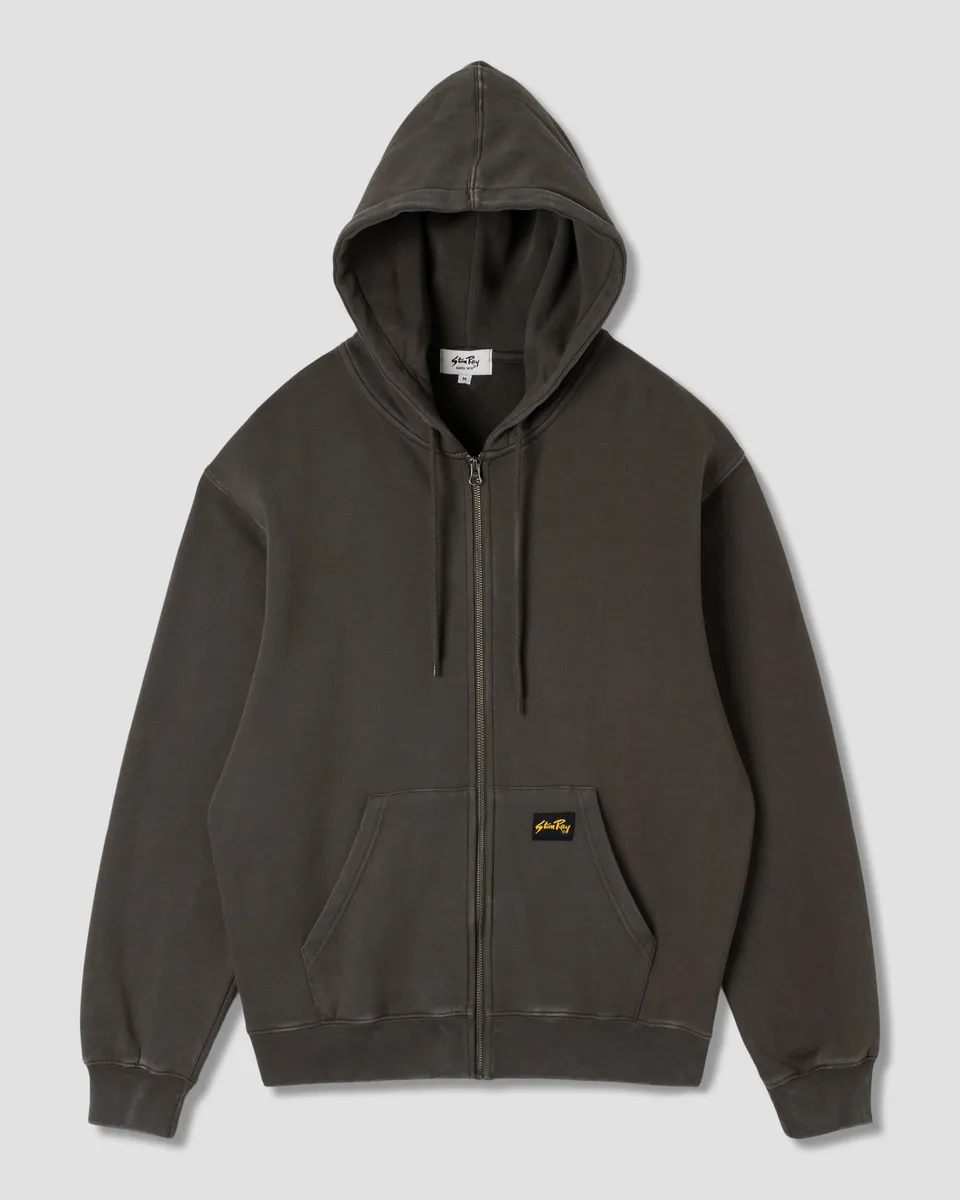 stan-ray-patch-zip-hood-hoodie-washed-black-baumwolle image 1