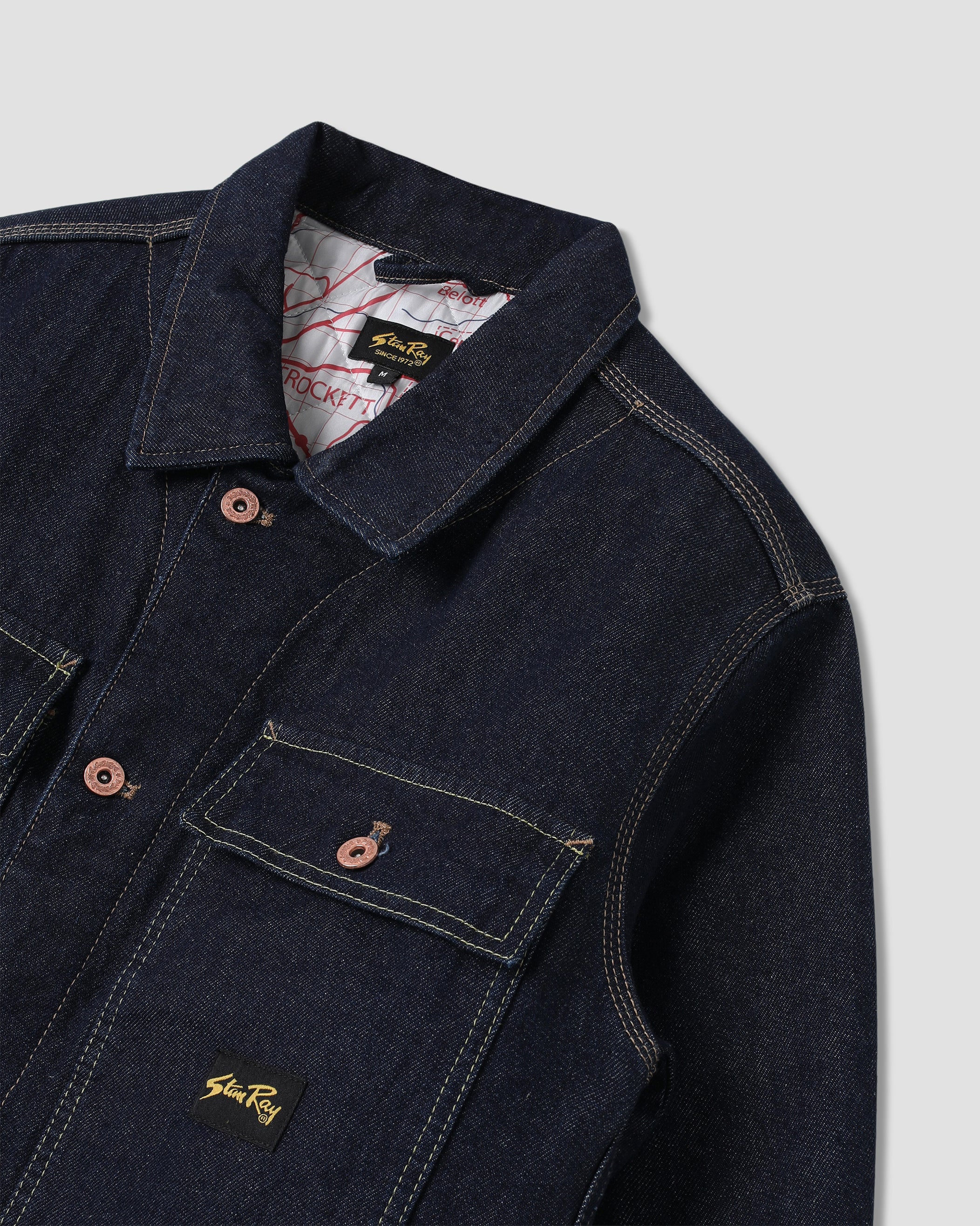 stan-ray-lined-trucker-jacket-jeansjacke-single-rinse image 6