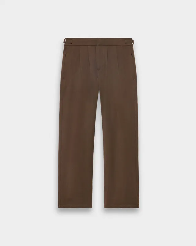eightyfive-bottoms-pleated-regular-tailored-pants-v2-stoffhose-brown image 1
