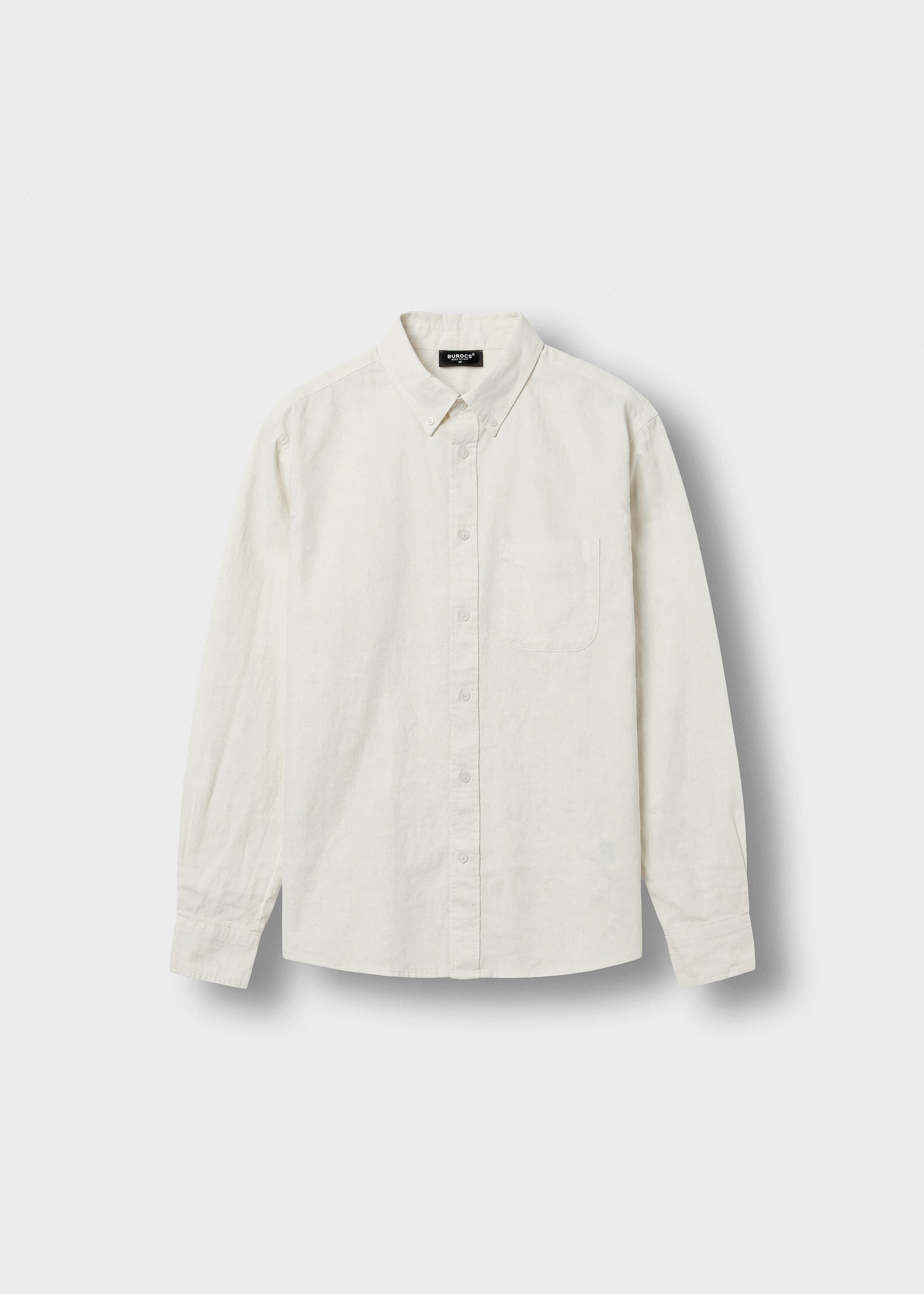 burocs-linen-blend-shirt-herren-wei-regular-fit image 1