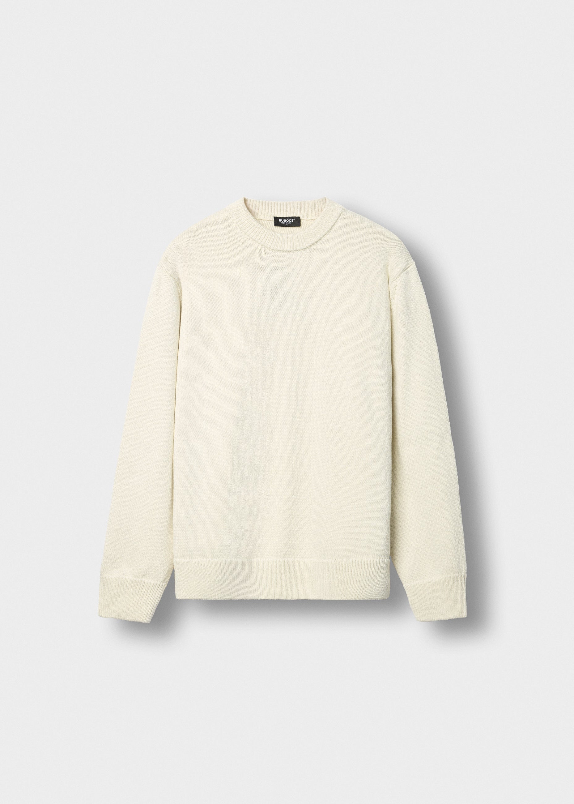 burocs-cotton-crewneck-sweater-off-white-baumwolle image 1