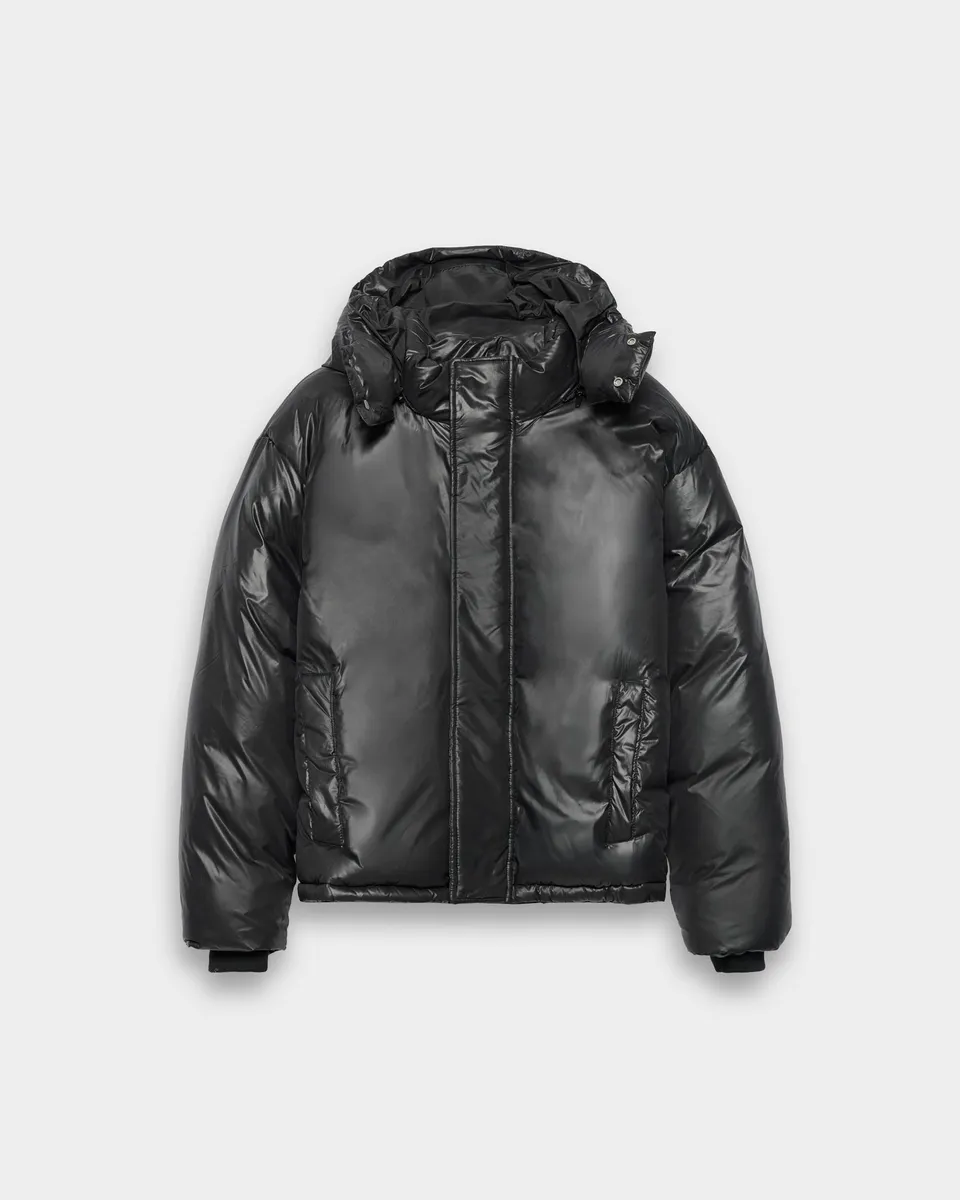 eightyfive-glossed-down-puffer-jacket-v3-pufferjacke-schwarz-daunen image 1