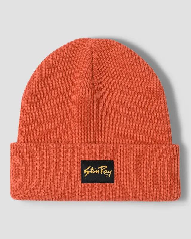 stan-ray-fold-beanie-m-tze-washed-red-acryl image 1