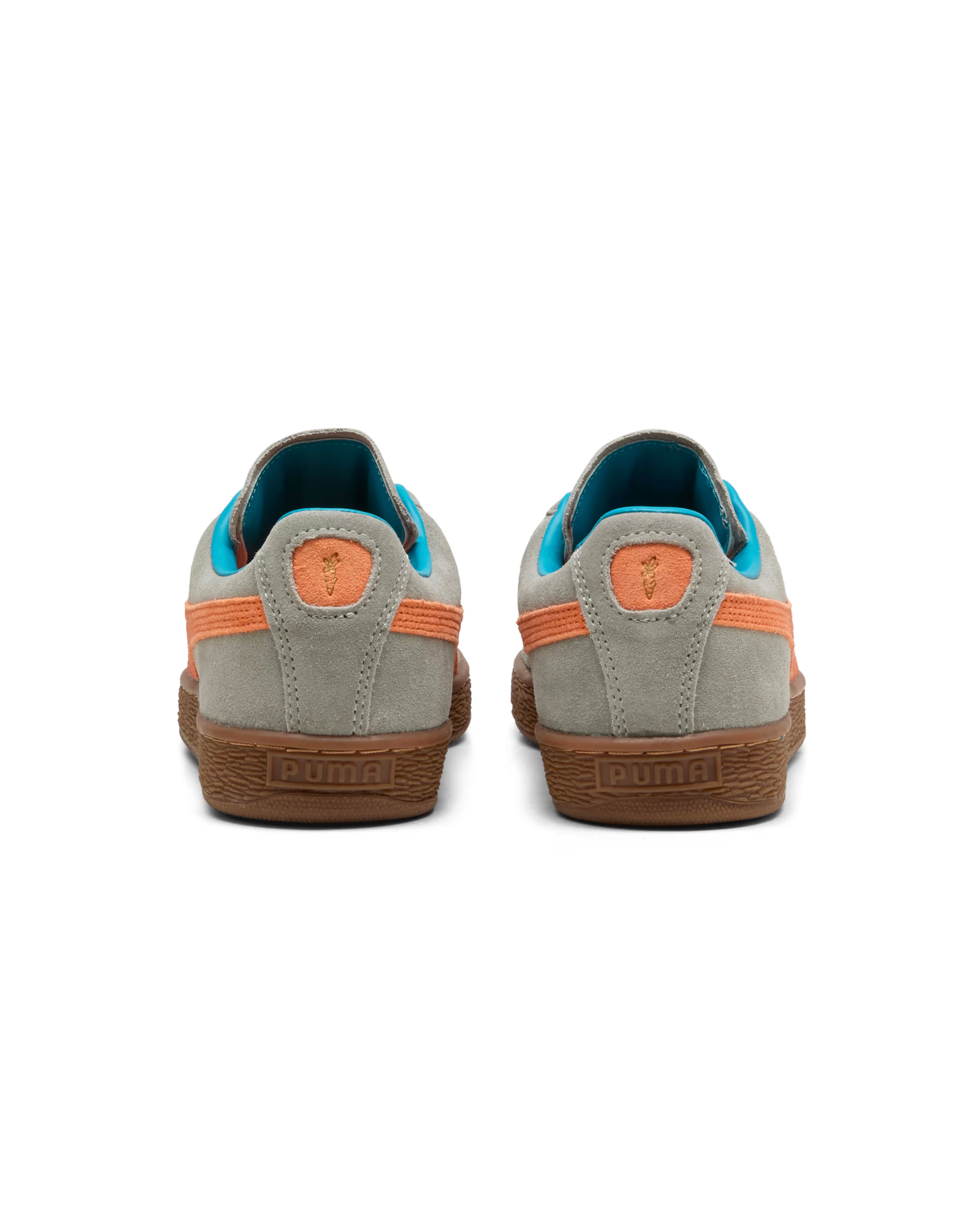 carrots-puma-suede-sneaker-herren-grau-orange-leder image 3