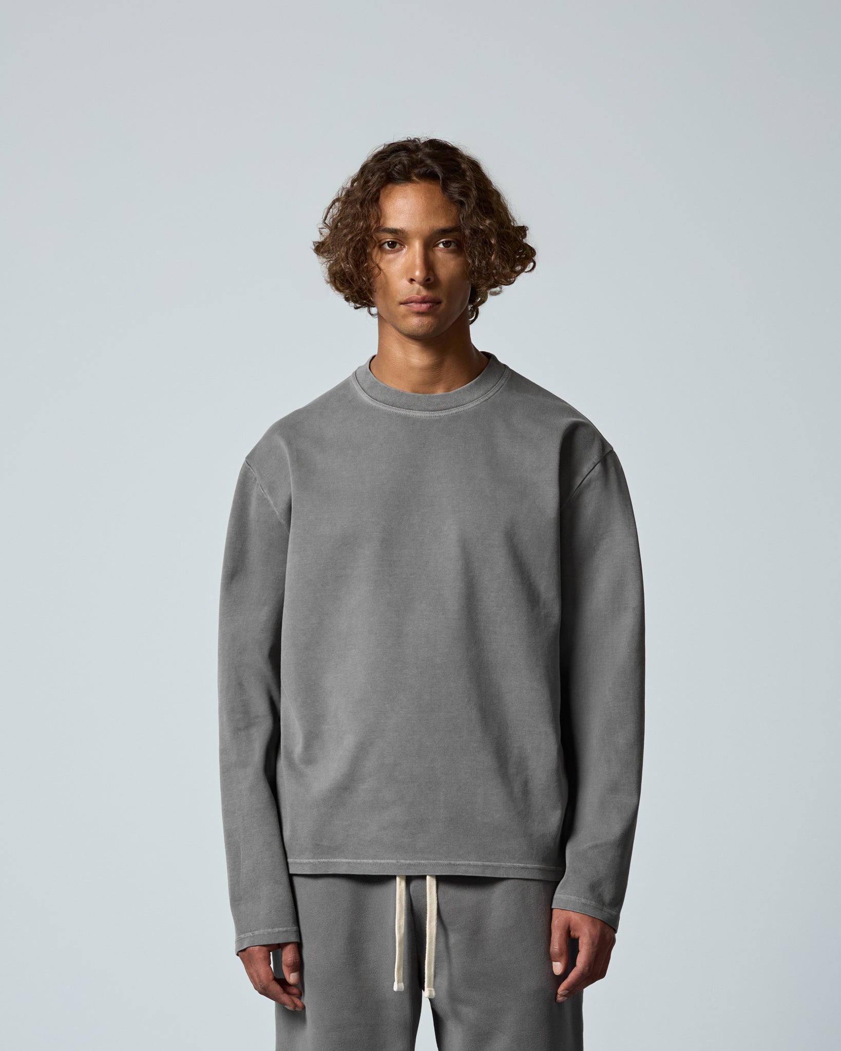 eightyfive-tops-signature-longsleeve-langarmshirt-stone-grey-baumwolle image 3