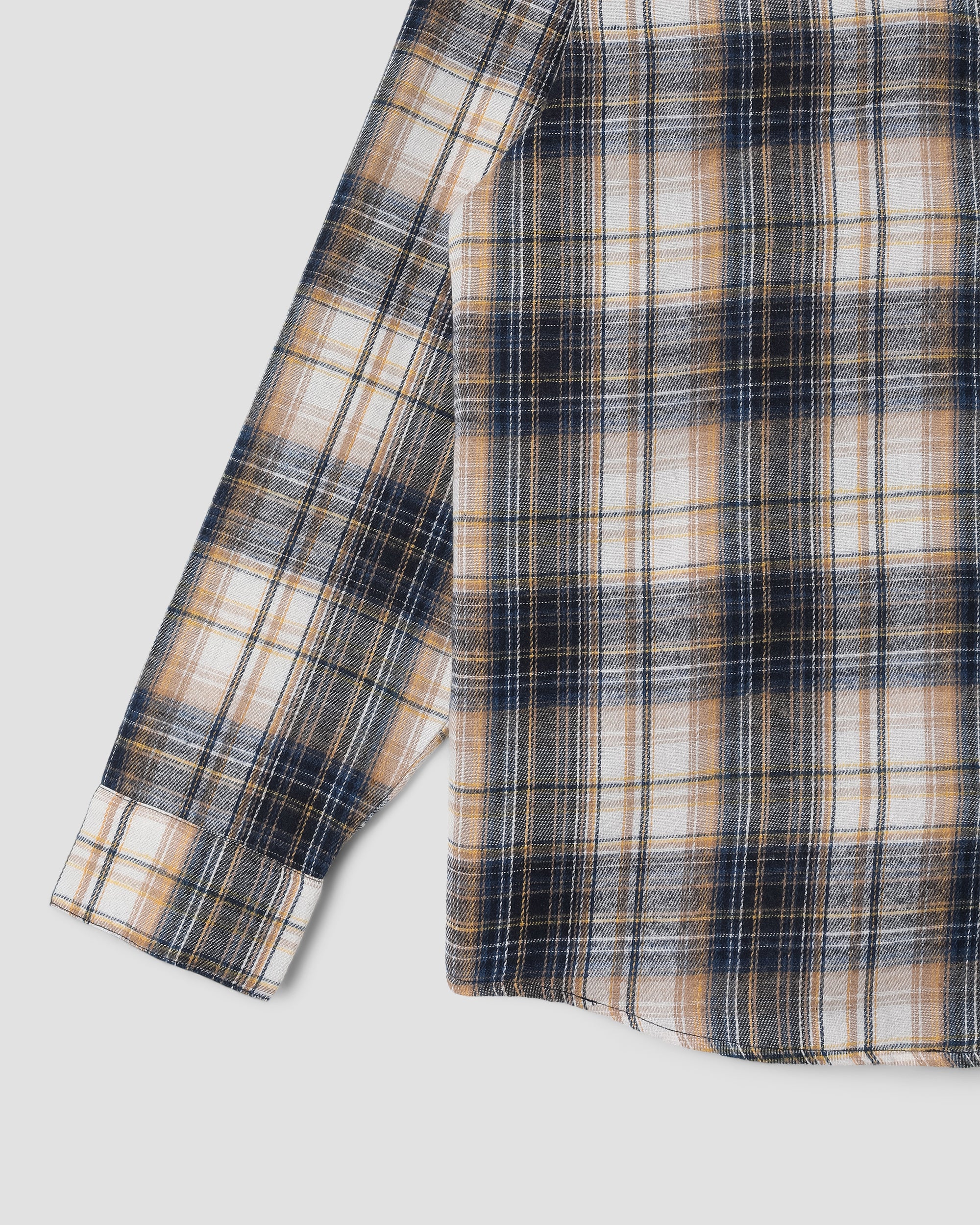 stan-ray-flannel-shirt-hemd-navy-plaid-kurzarm image 5