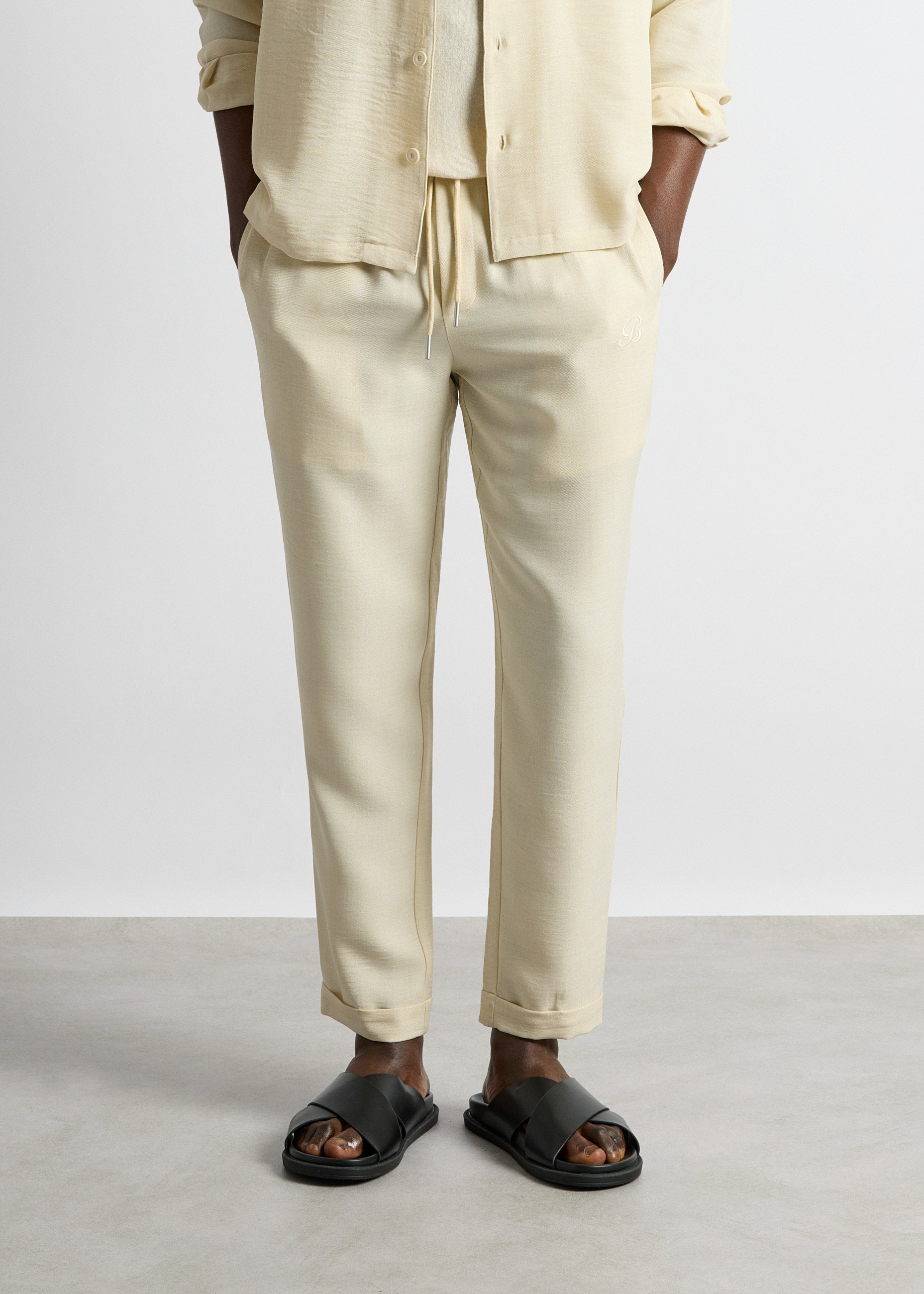 burocs-linen-look-pants-beige-regular-fit image 4