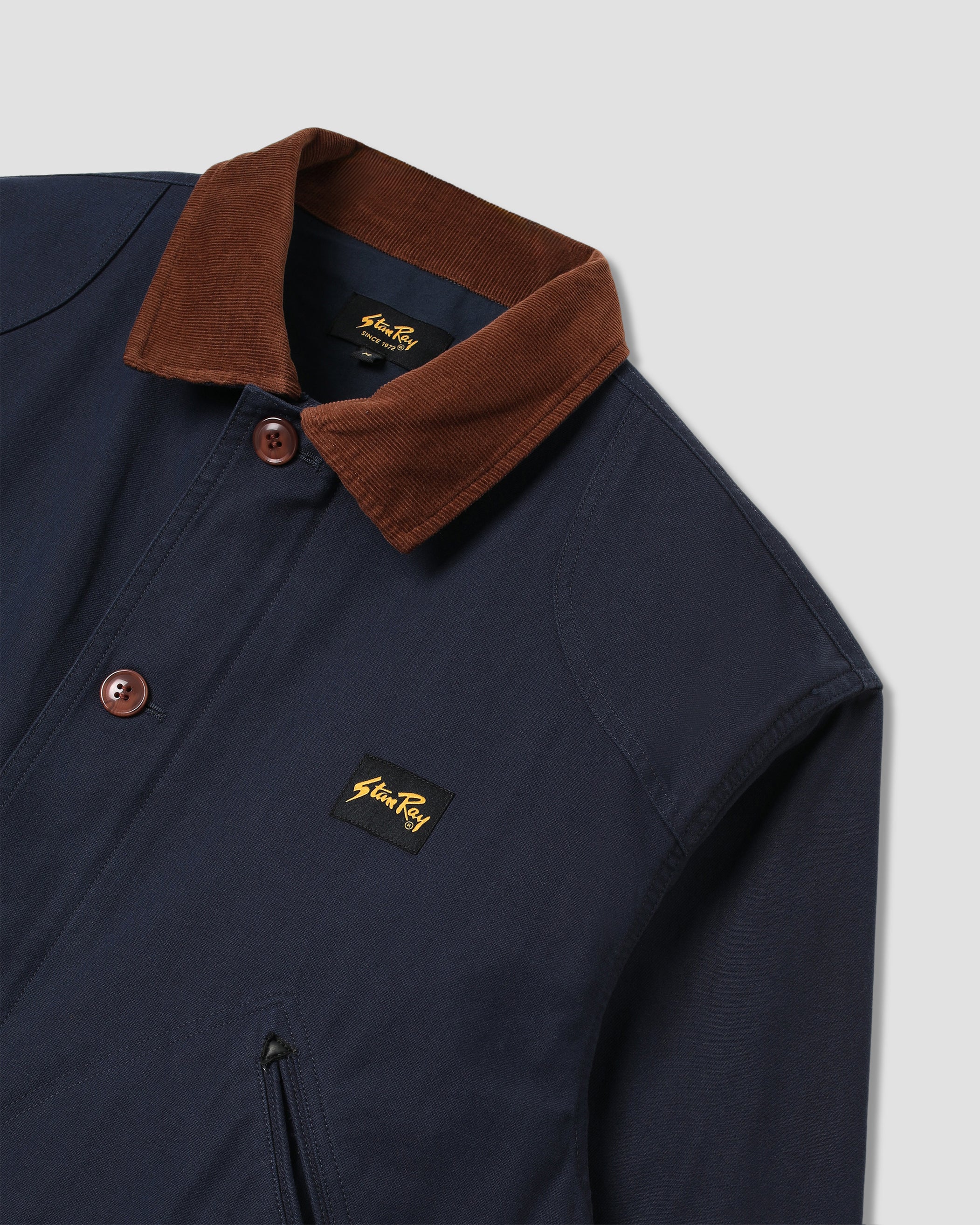 stan-ray-hunters-jacket-jacke-navy-heather-cordkragen image 6