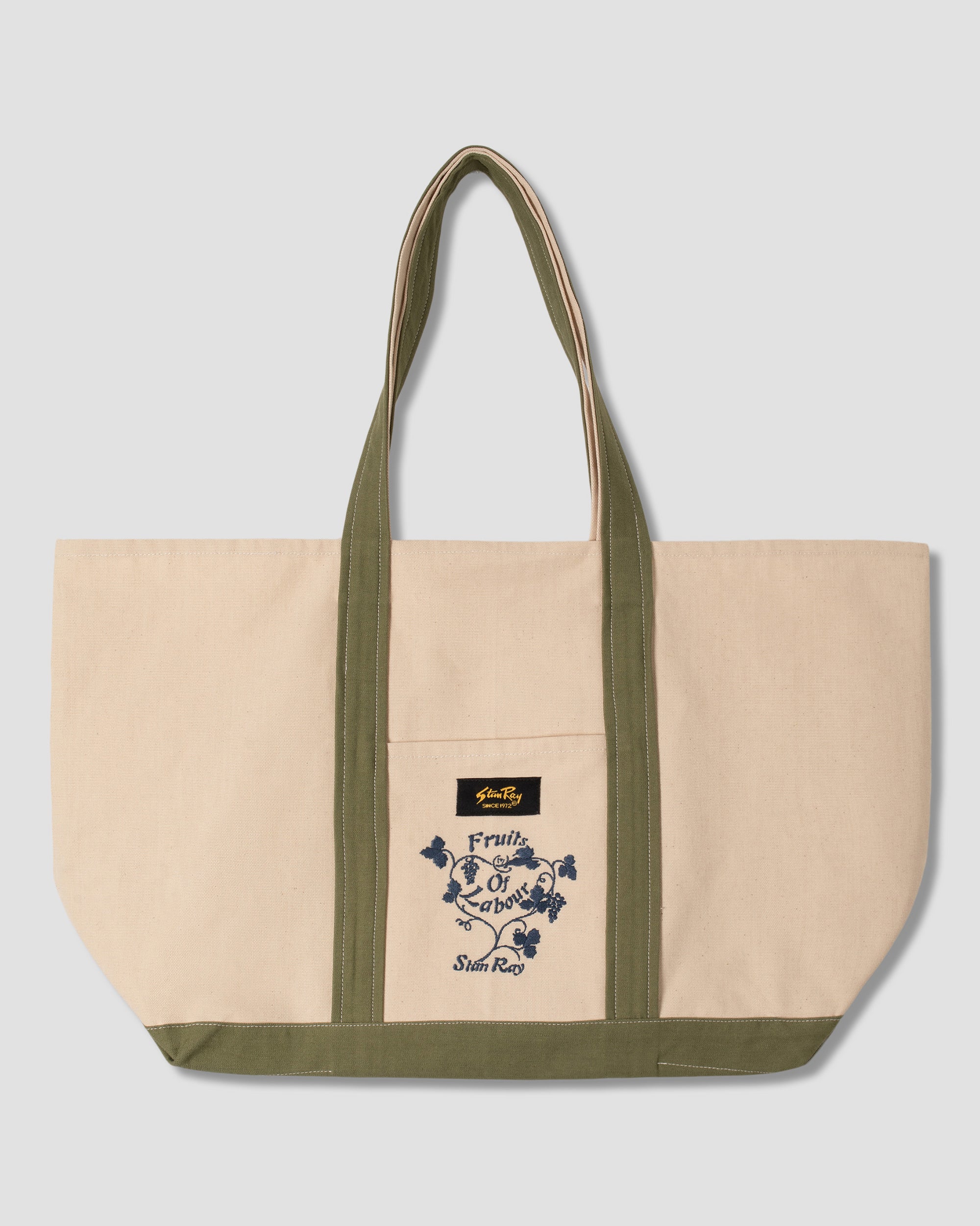 stan-ray-big-tote-tasche-natural-olive-baumwolle image 1