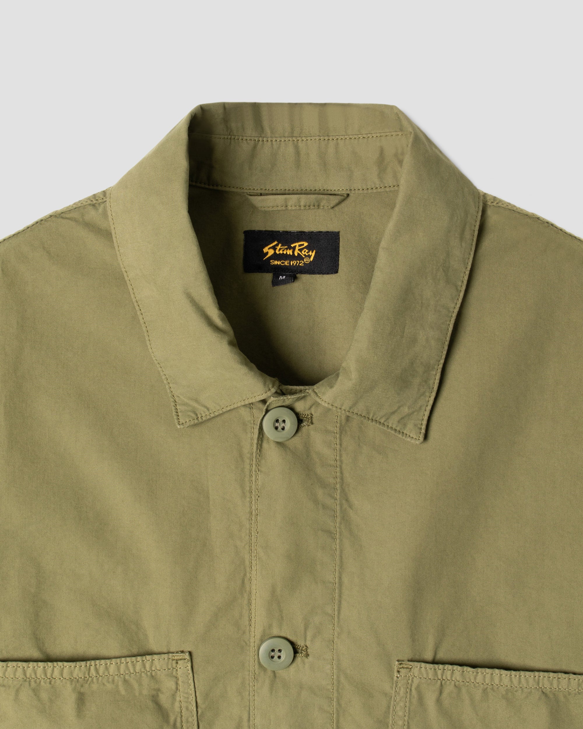 stan-ray-coverall-jacket-arbeitsjacke-olive-poplin-leicht image 4