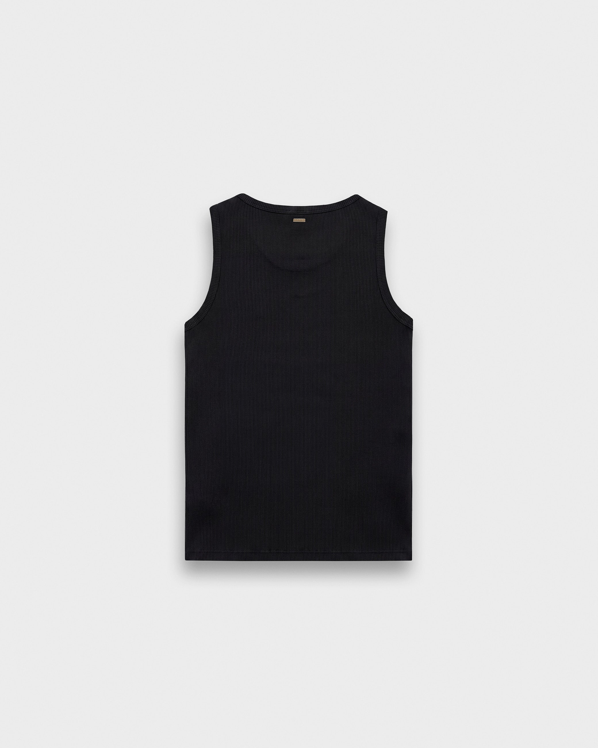 eightyfive-signature-tanktop-herren-top-schwarz-slim-fit-baumwolle image 2