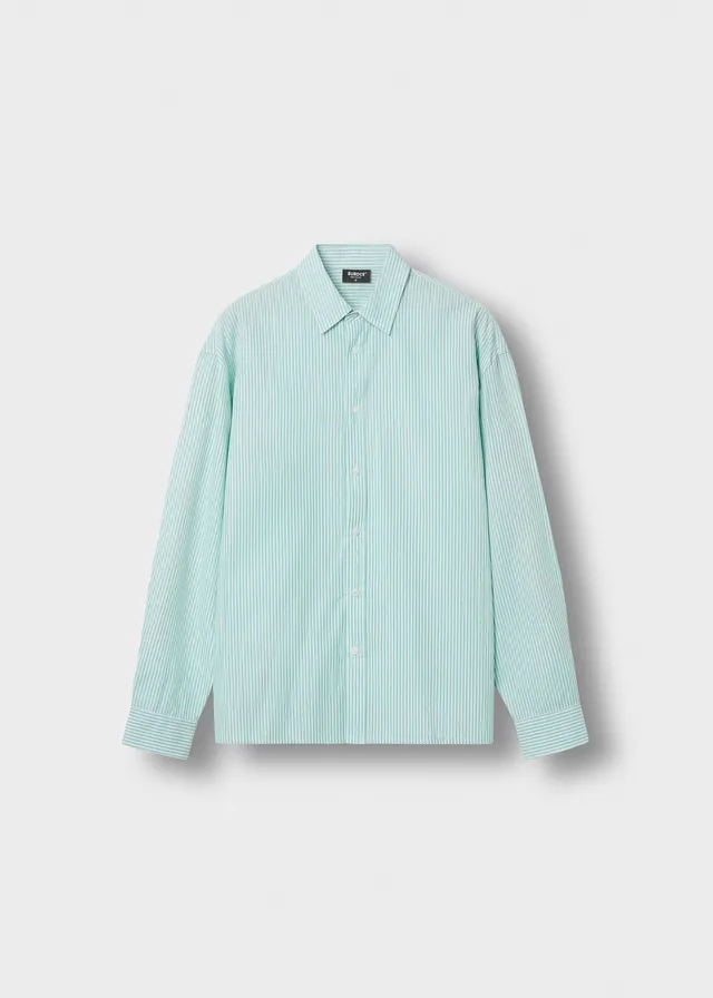 burocs-cotton-long-sleeve-shirt-mint-streifen image 1