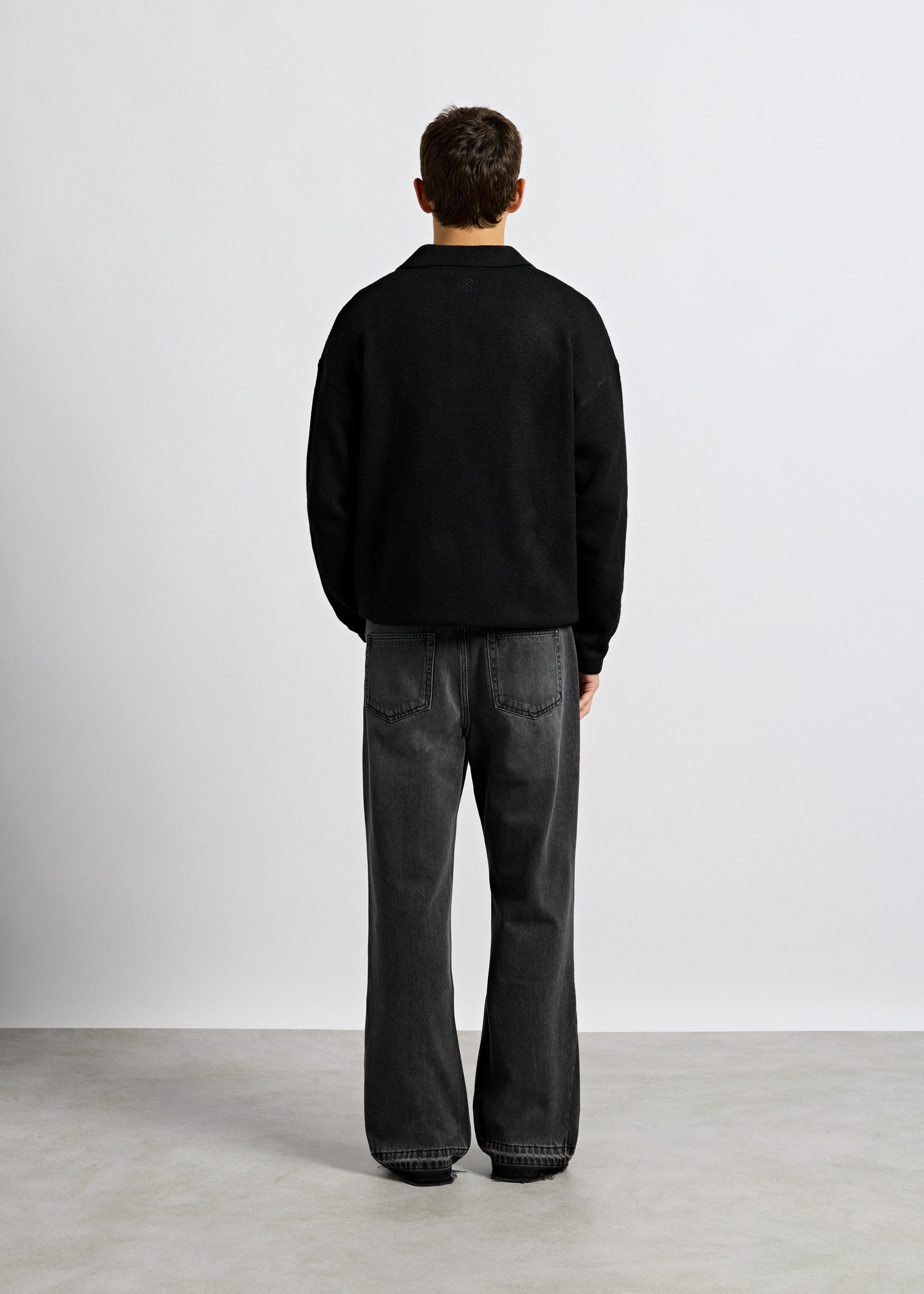 burocs-hairy-polopullover-schwarz-oversize image 5