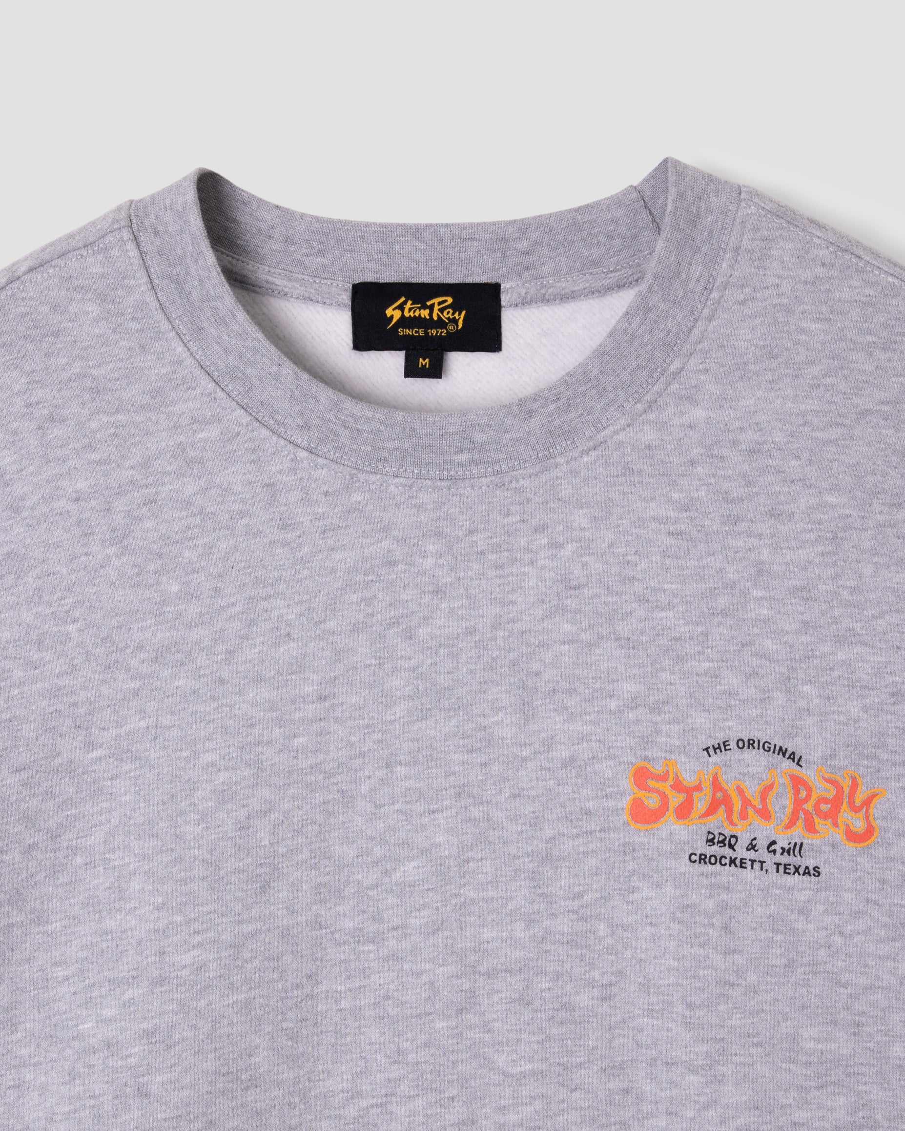 stan-ray-bbq-crew-sweatshirt-grey-heather-baumwolle image 5