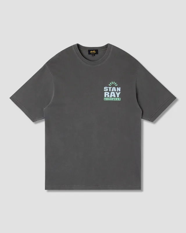 stan-ray-reg-tee-t-shirt-washed-black-logo-220gsm image 1