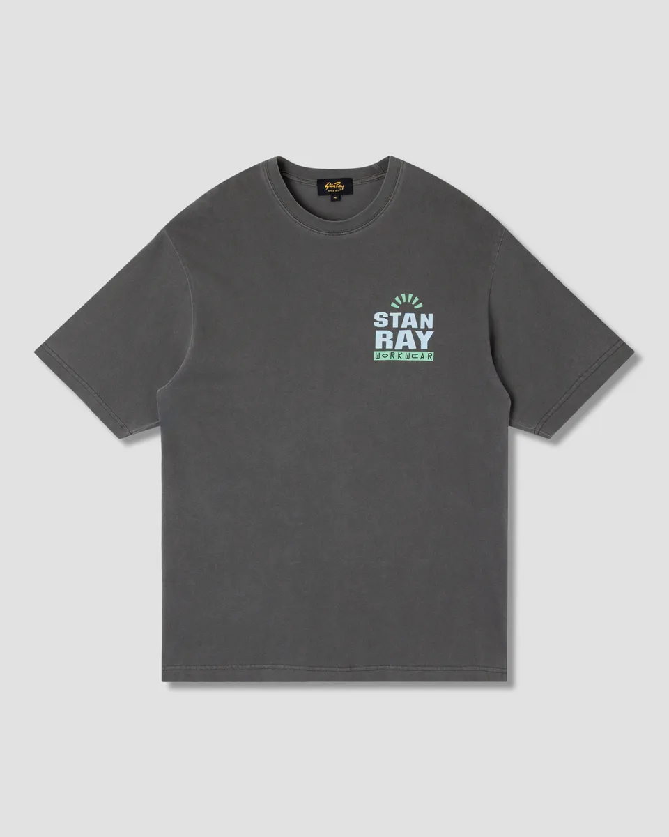 stan-ray-reg-tee-t-shirt-washed-black-logo-220gsm image 1