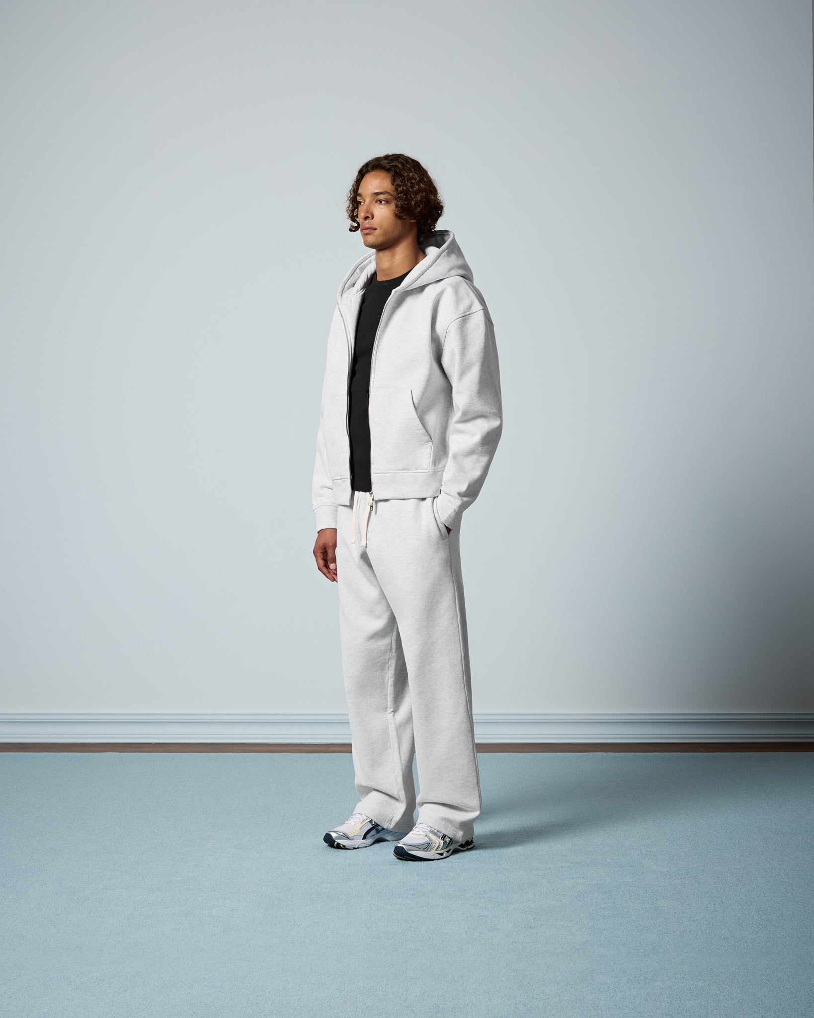 eightyfive-signature-heavy-zip-hoodie-ash-grey image 5