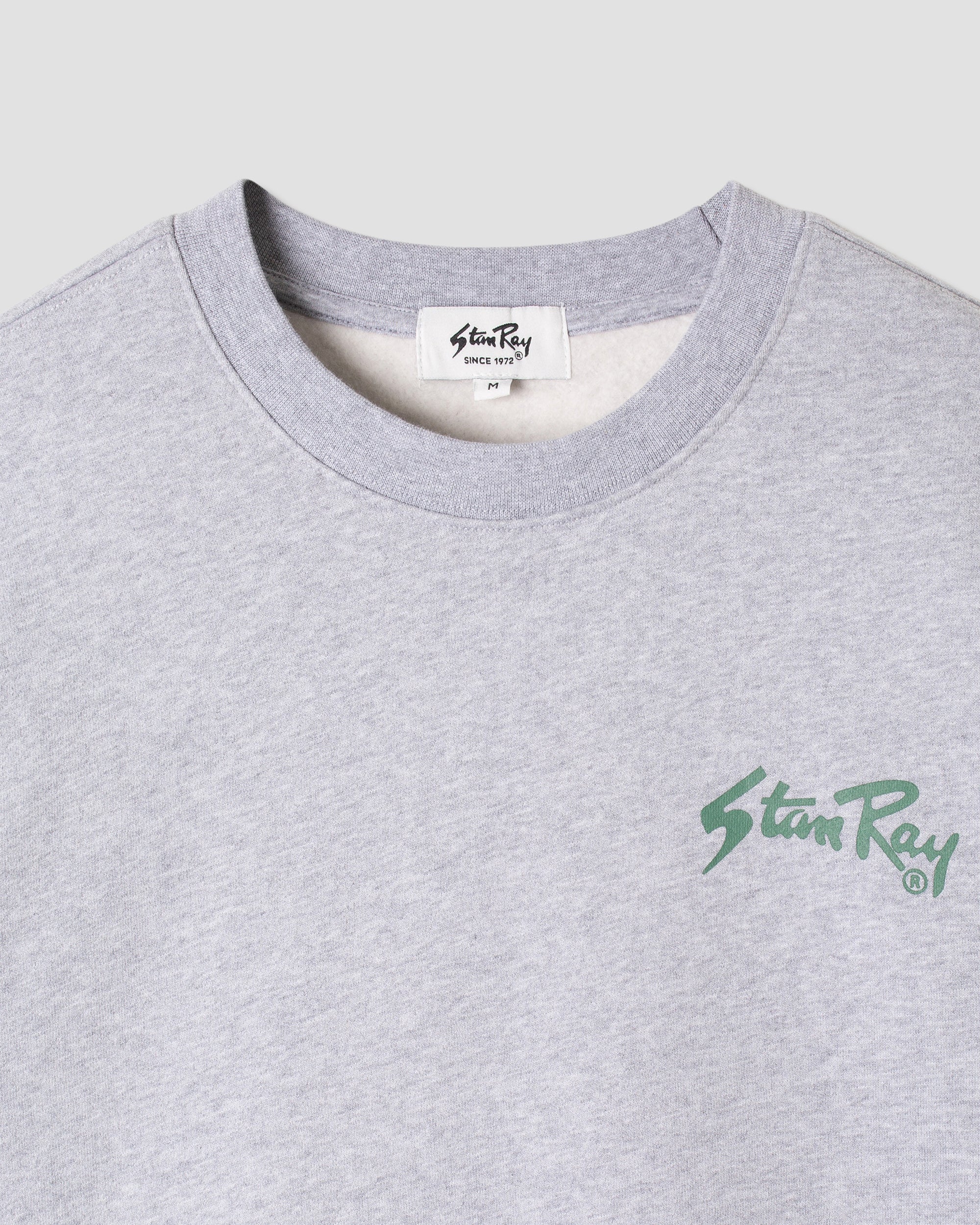 stan-ray-stan-og-crew-sweatshirt-grey-marl-print image 3