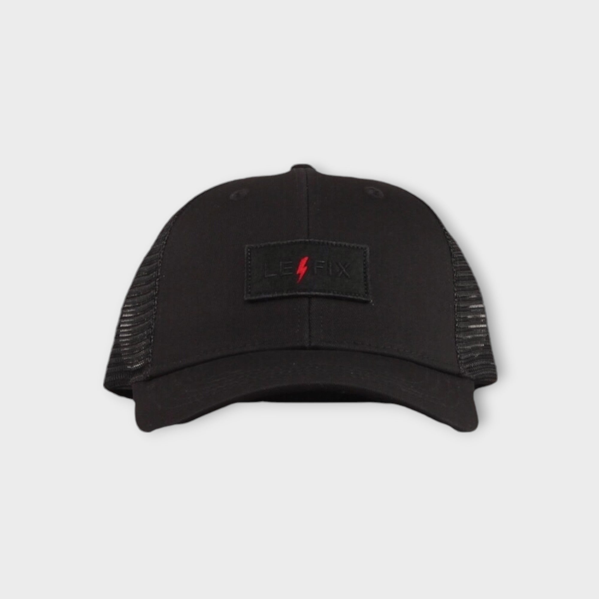 le-fix-lightning-trucker-cap-schwarz-baumwolle image 1