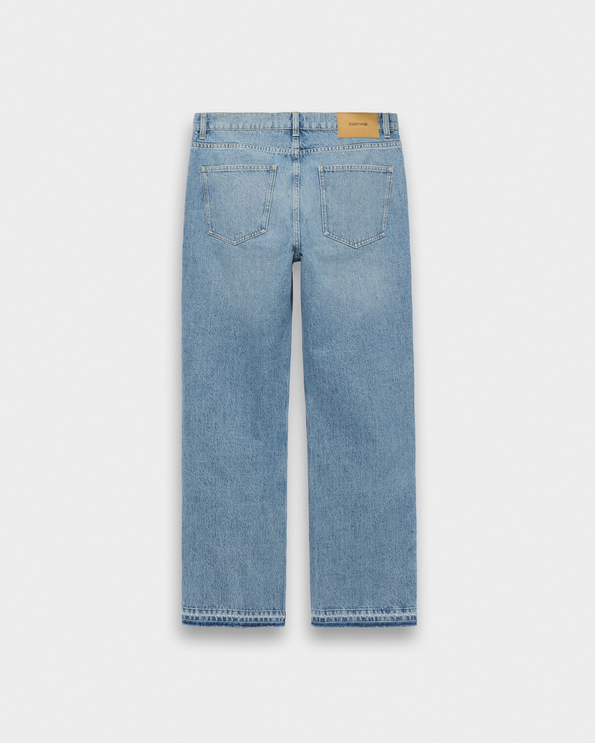 eightyfive-open-hem-straight-denim-herren-light-blue-baumwolle image 2