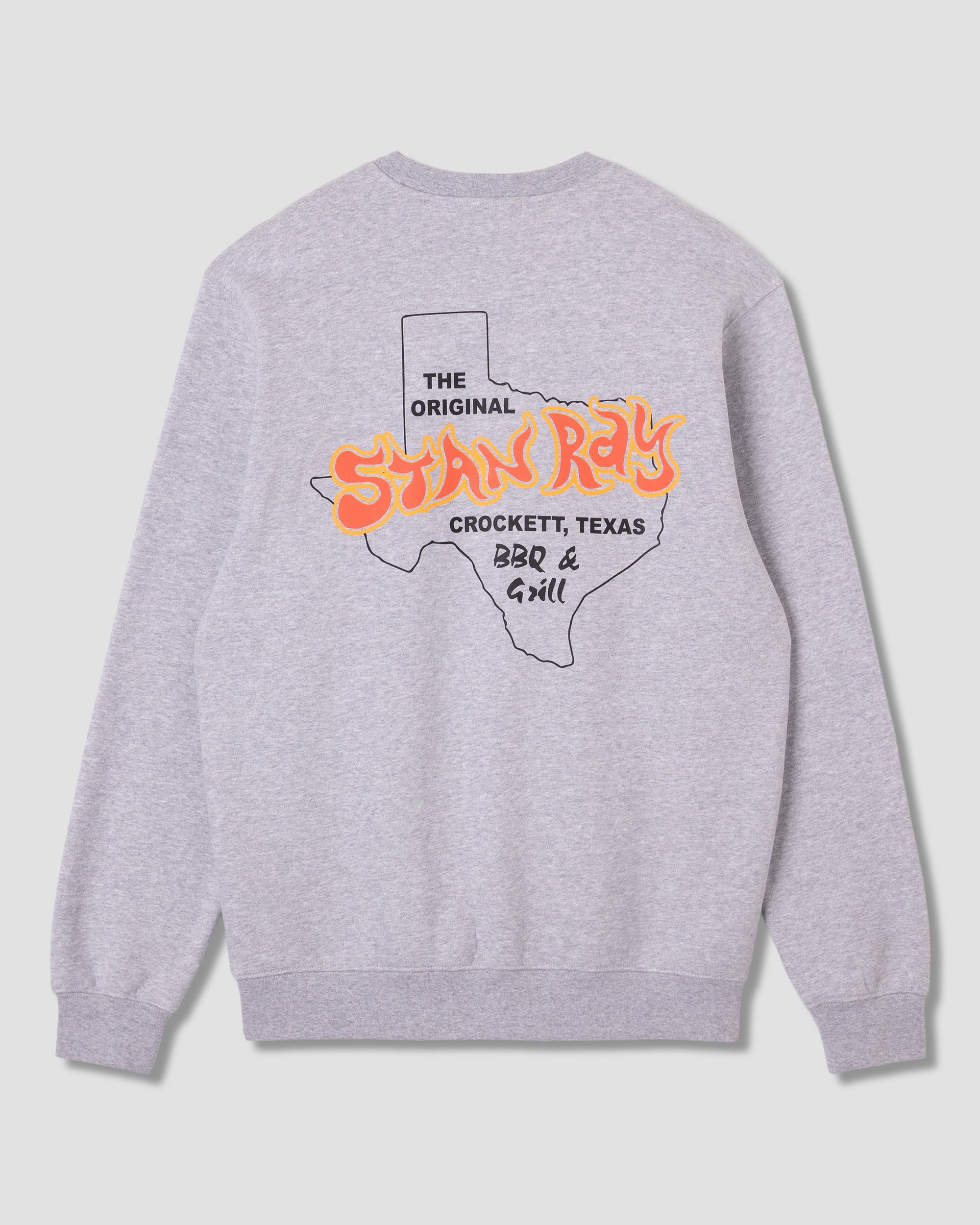 stan-ray-bbq-crew-sweatshirt-grey-heather-baumwolle image 3