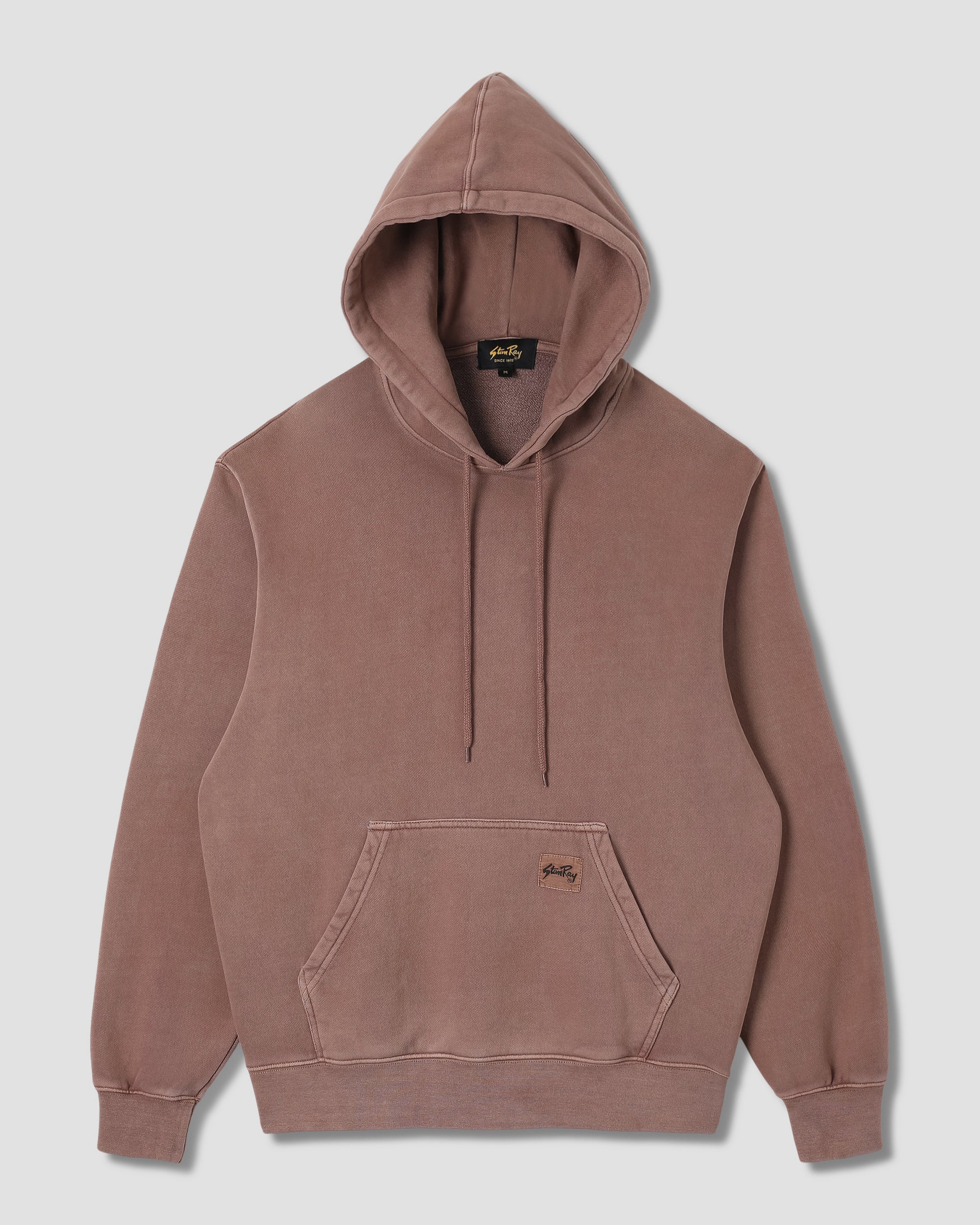 stan-ray-patch-hood-hoodie-washed-acorn-380gsm-baumwolle image 1
