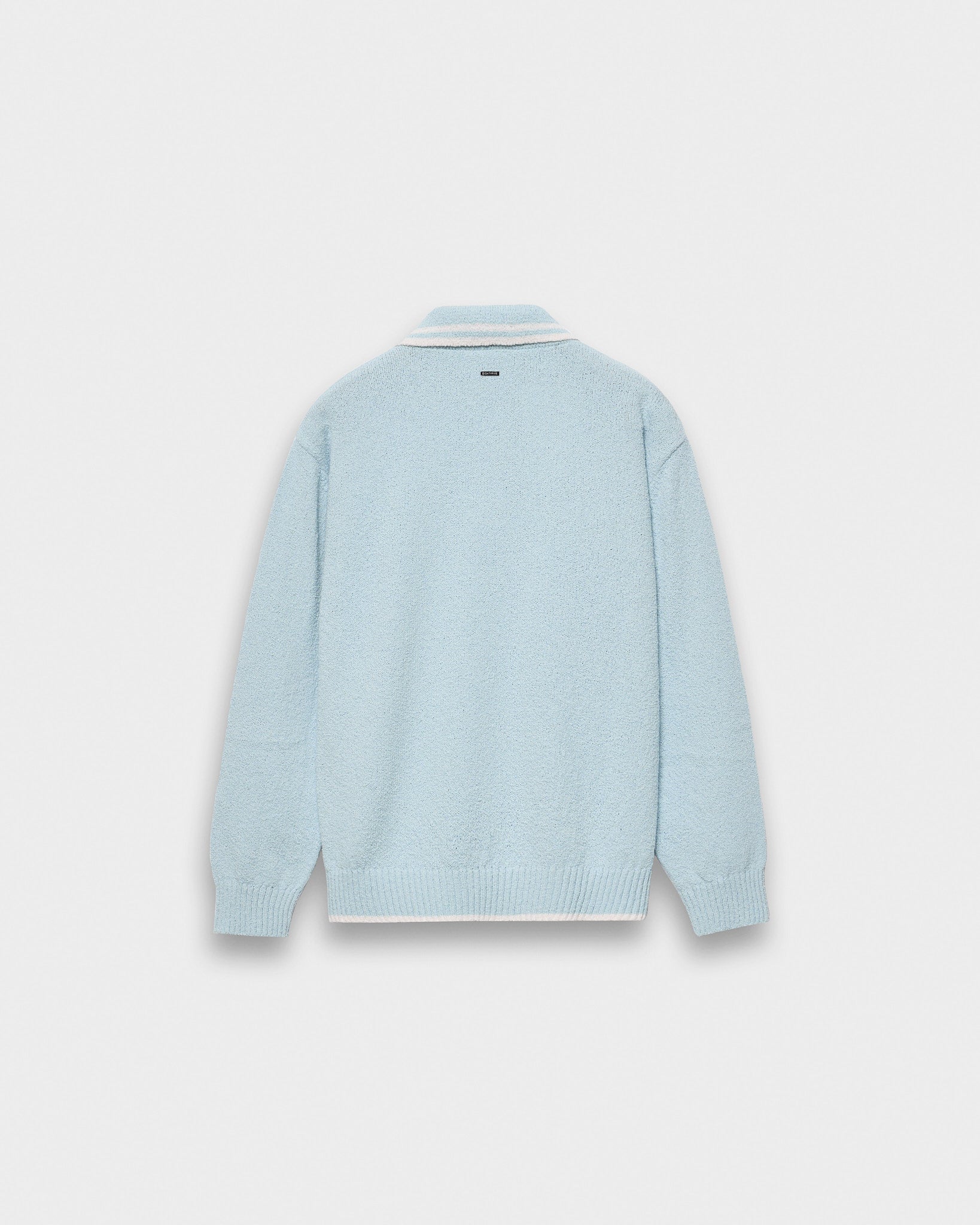eightyfive-tops-boucle-polo-longsleeve-babyblue-white image 2
