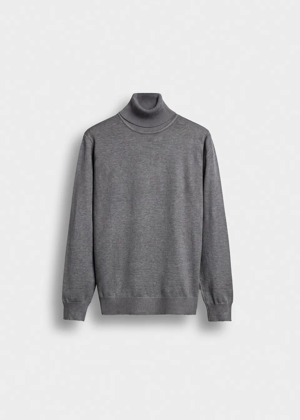 burocs-fine-knit-turtleneck-pullover-herren-grey-viskose image 1