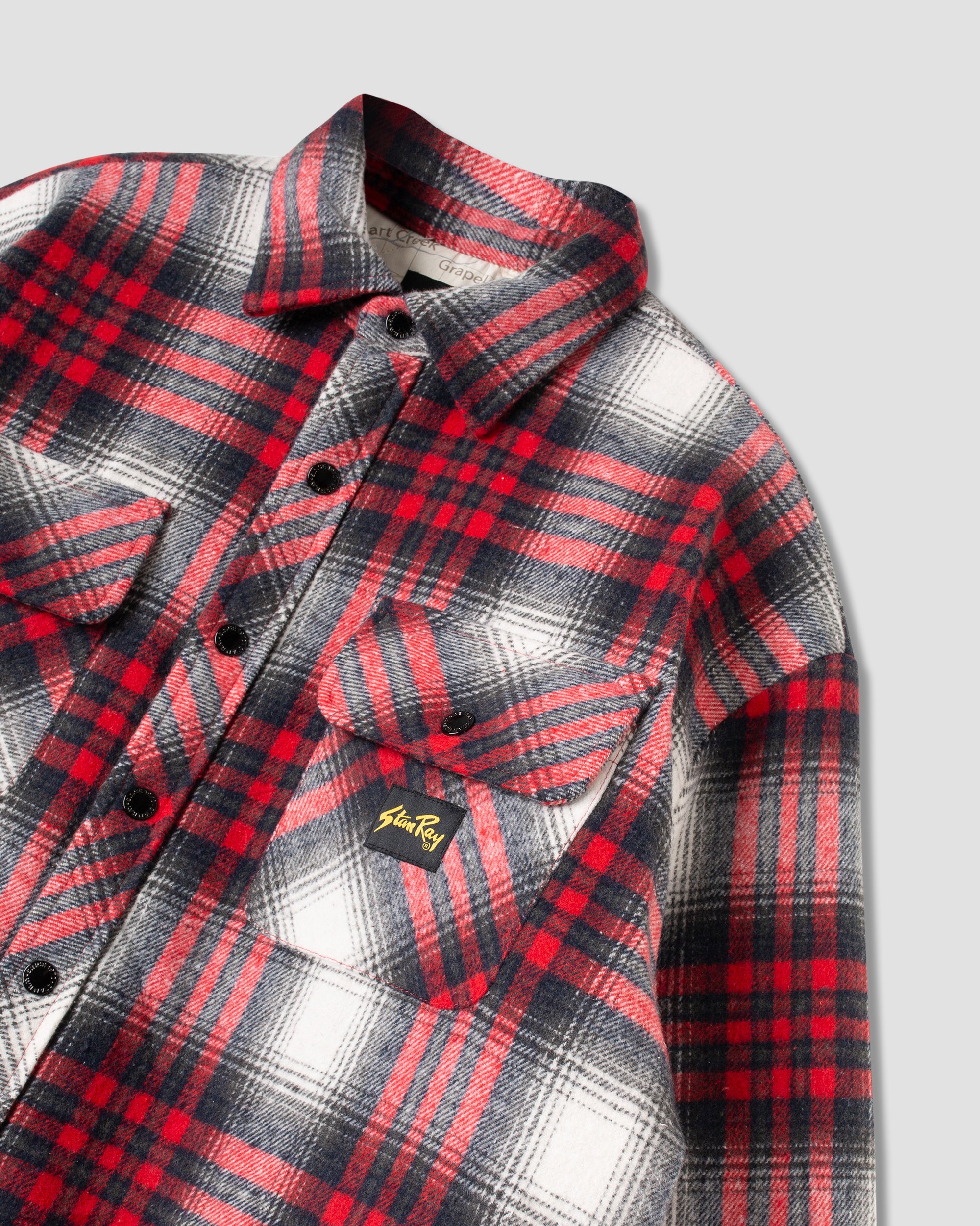stan-ray-quilted-plaid-overshirt-hemdjacke-red-plaid image 5