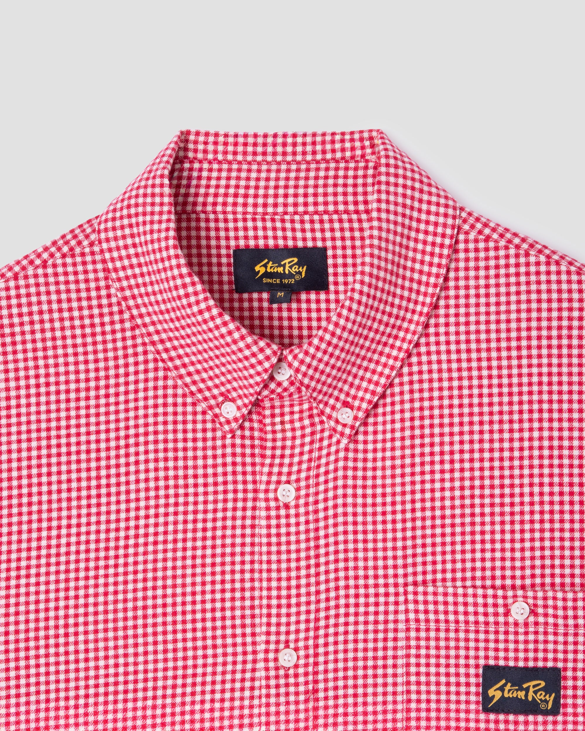 stan-ray-flannel-shirt-kurzarmhemd-red-gingham-kariert image 2