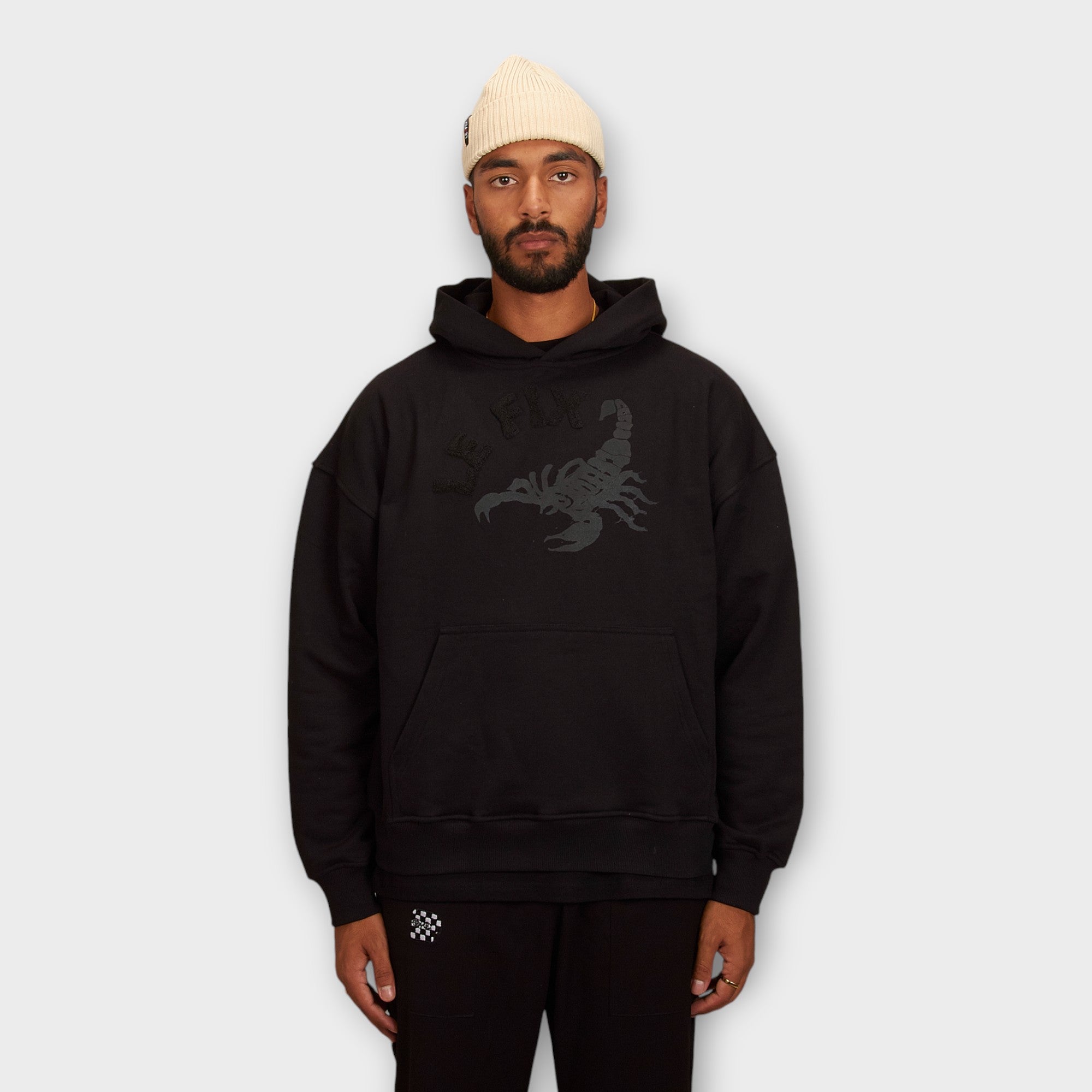 le-fix-scorpion-hoodie-schwarz-herren-box-fit image 2
