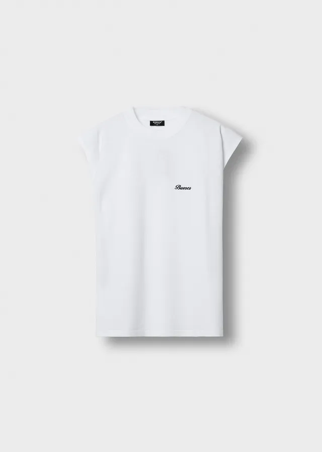 burocs-muscle-shirt-white-oversize-240gsm image 1