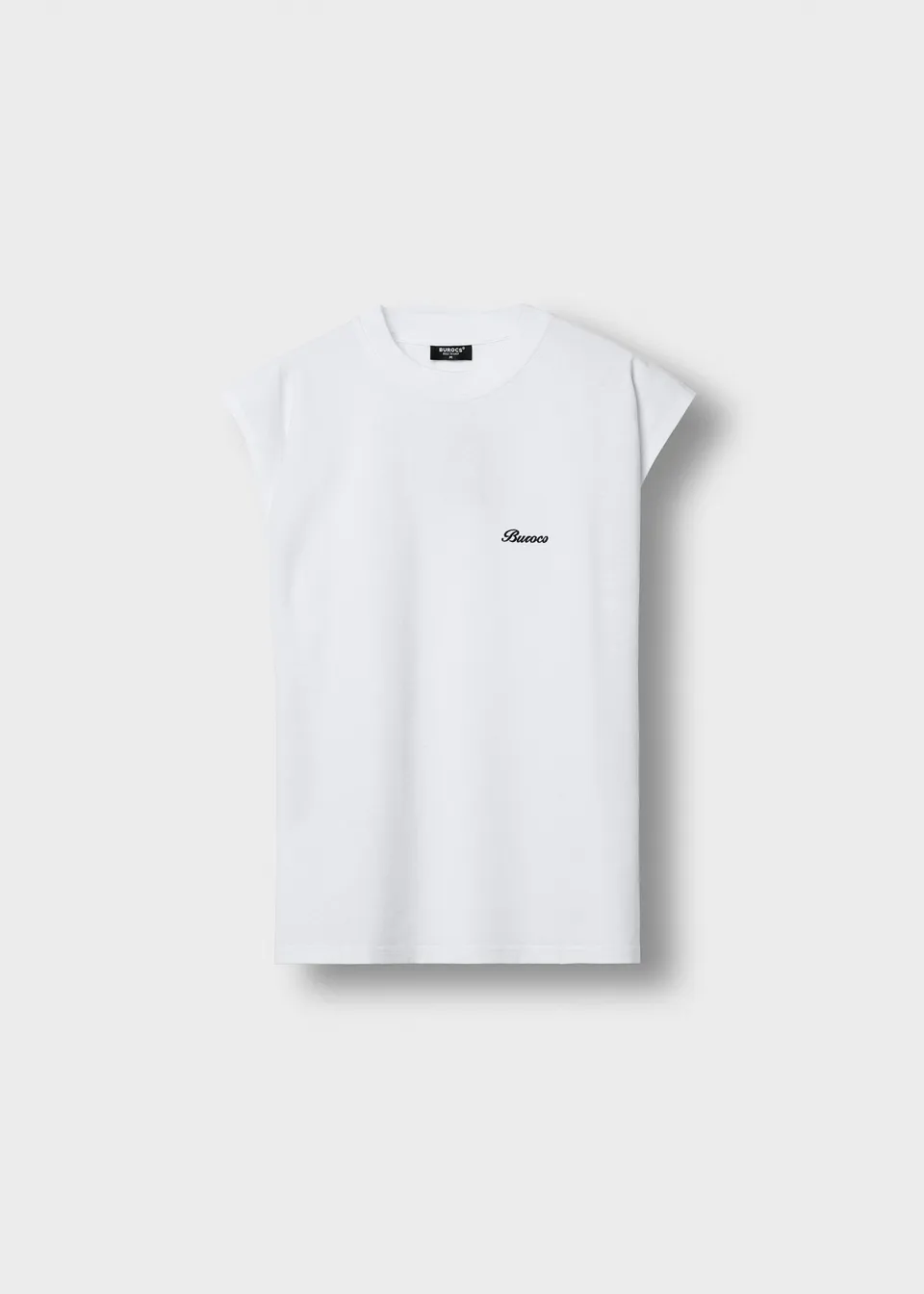 burocs-muscle-shirt-white-oversize-240gsm image 1