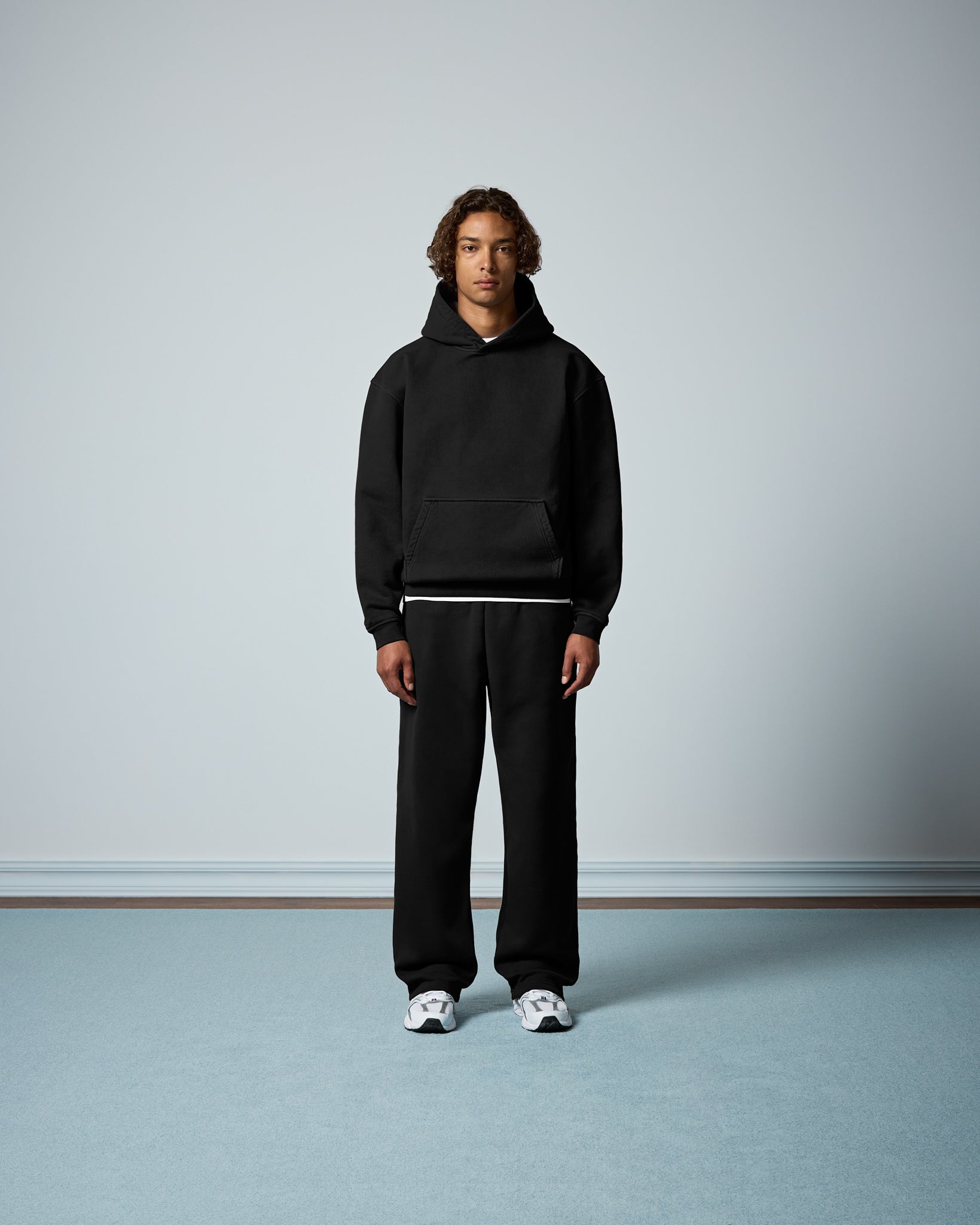 eightyfive-signature-heavy-hoodie-black-baumwolle image 4