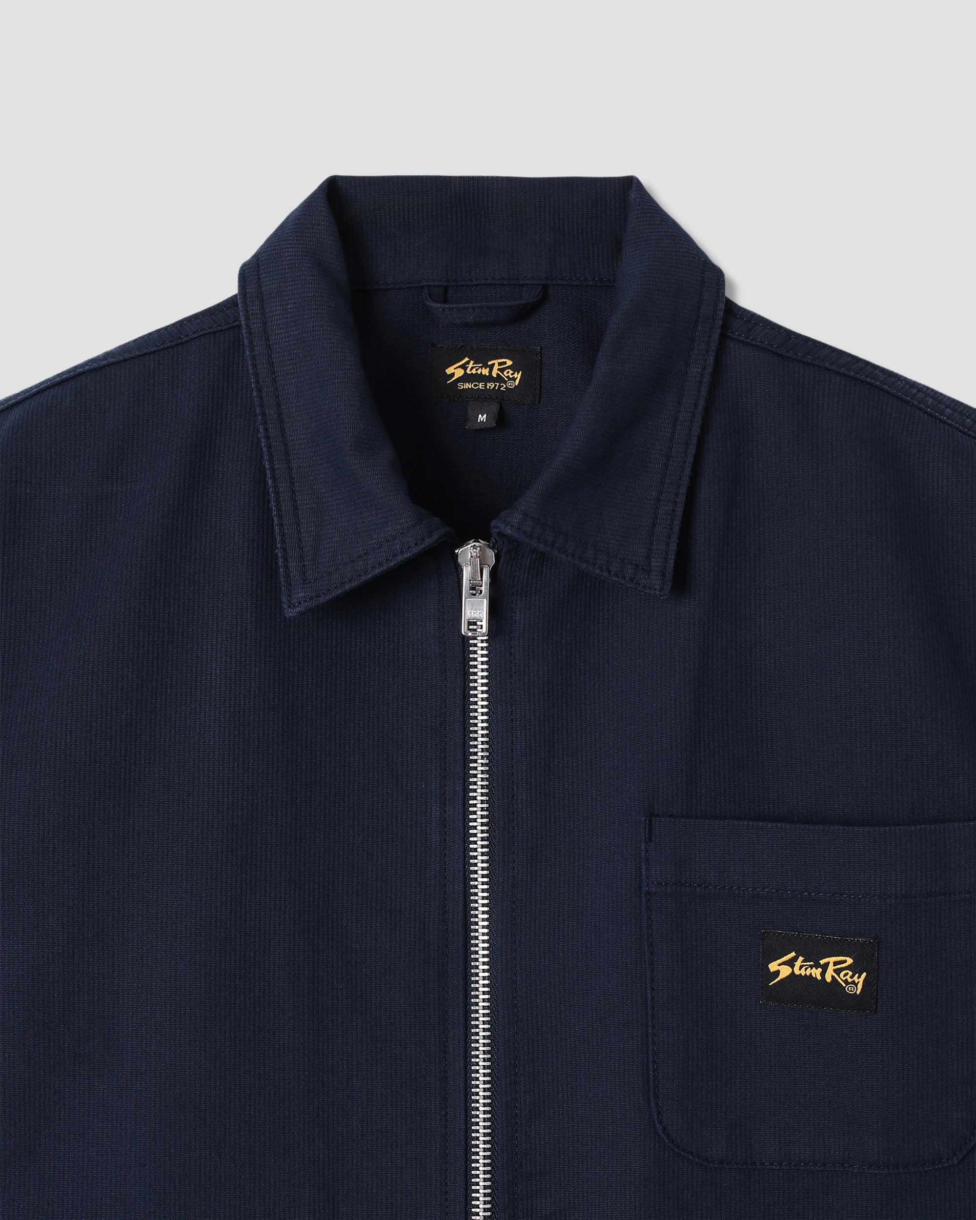 stan-ray-zip-shirt-flanellhemd-navy-bedford-baumwolle image 4