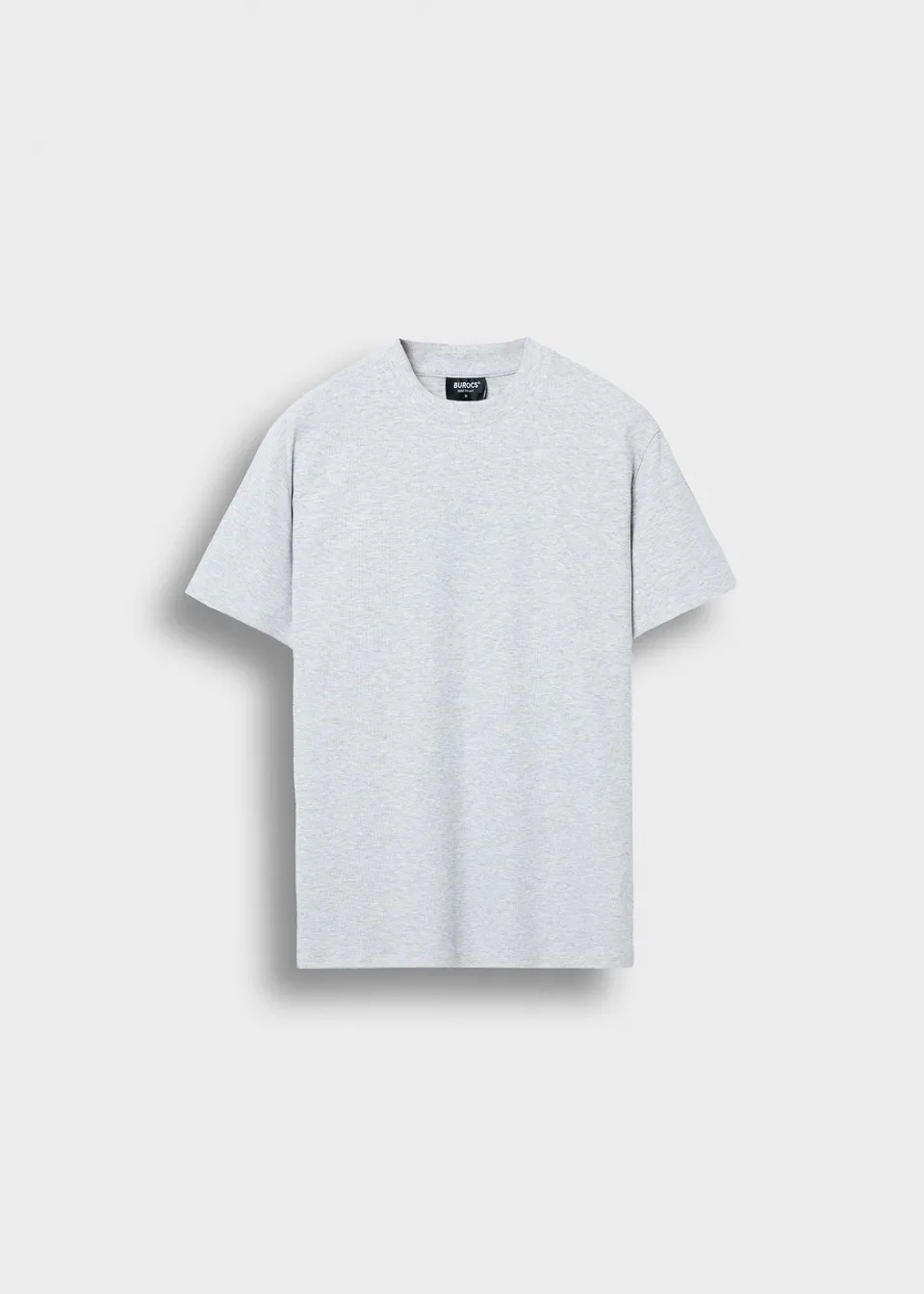 burocs-t-shirts-slim-rib-t-shirt-ash-grey-m-ripp image 1