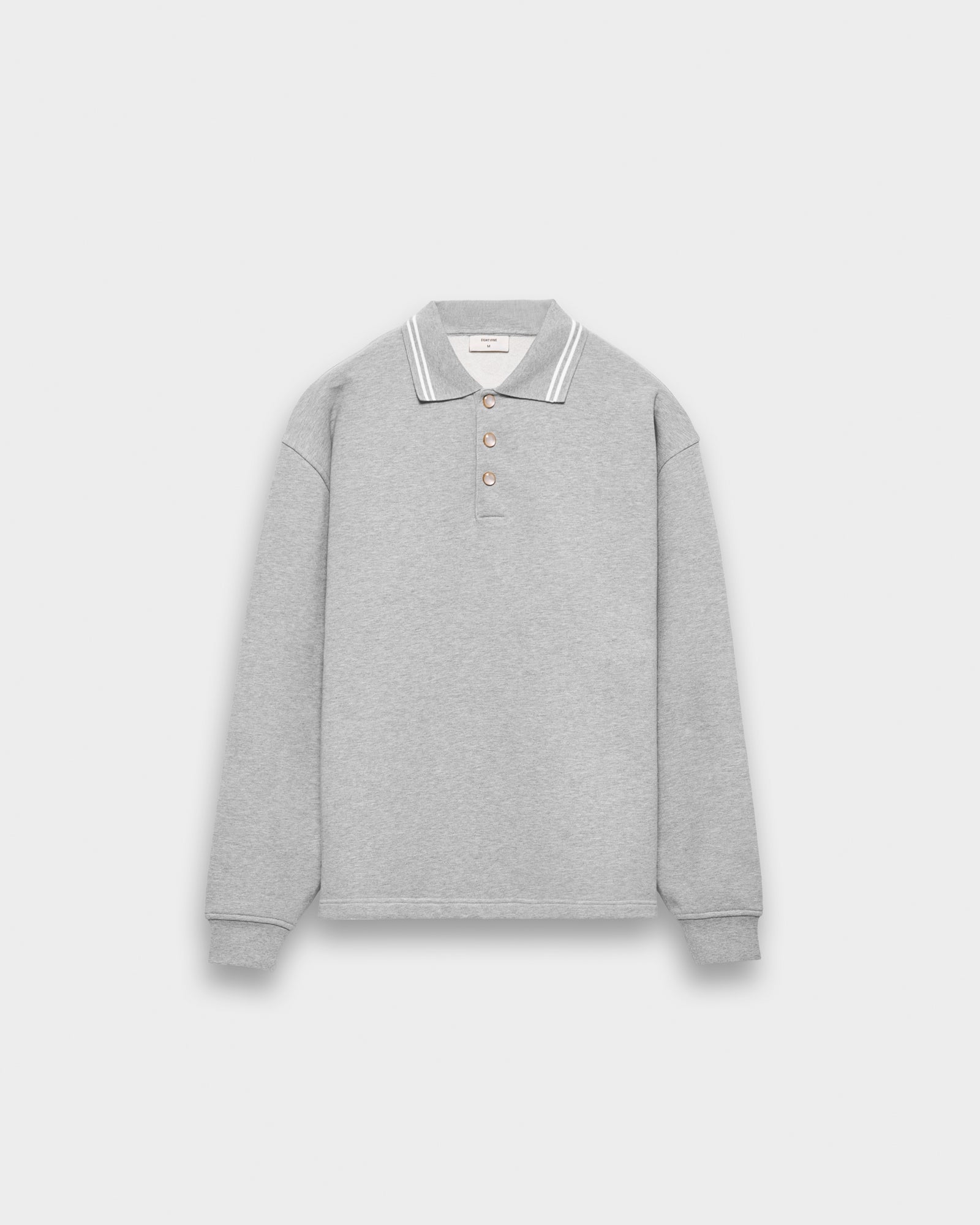 eightyfive-tops-heavy-polo-sweater-sporty-grey-regular image 1