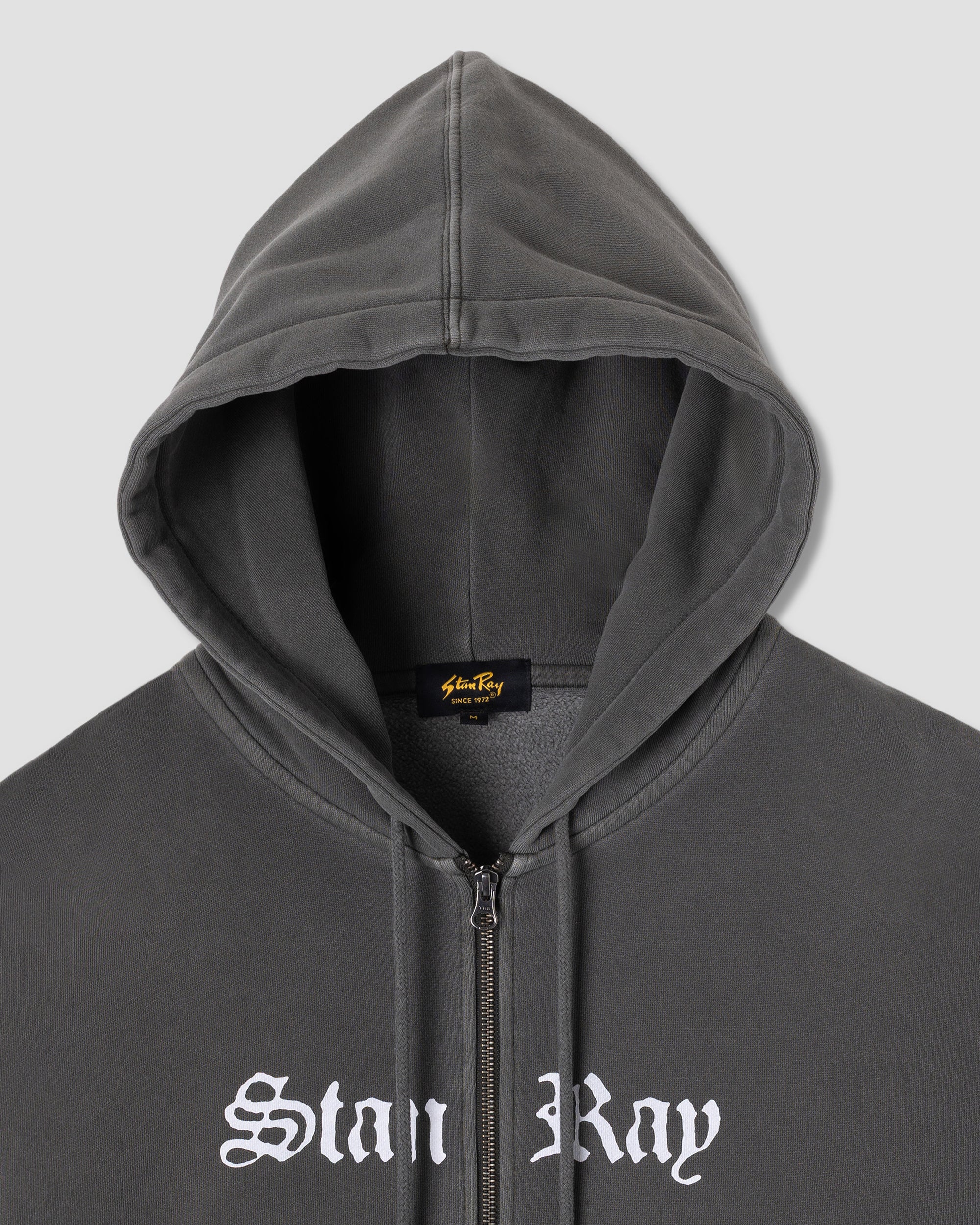 stan-ray-hardcore-zip-hood-hoodie-washed-black-baumwolle image 6