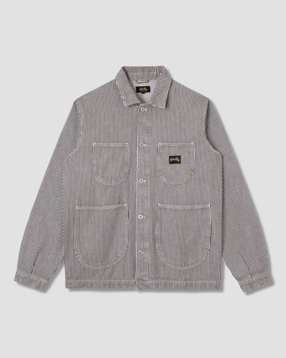 stan-ray-coverall-core-jacke-black-hickory-stripe image 1