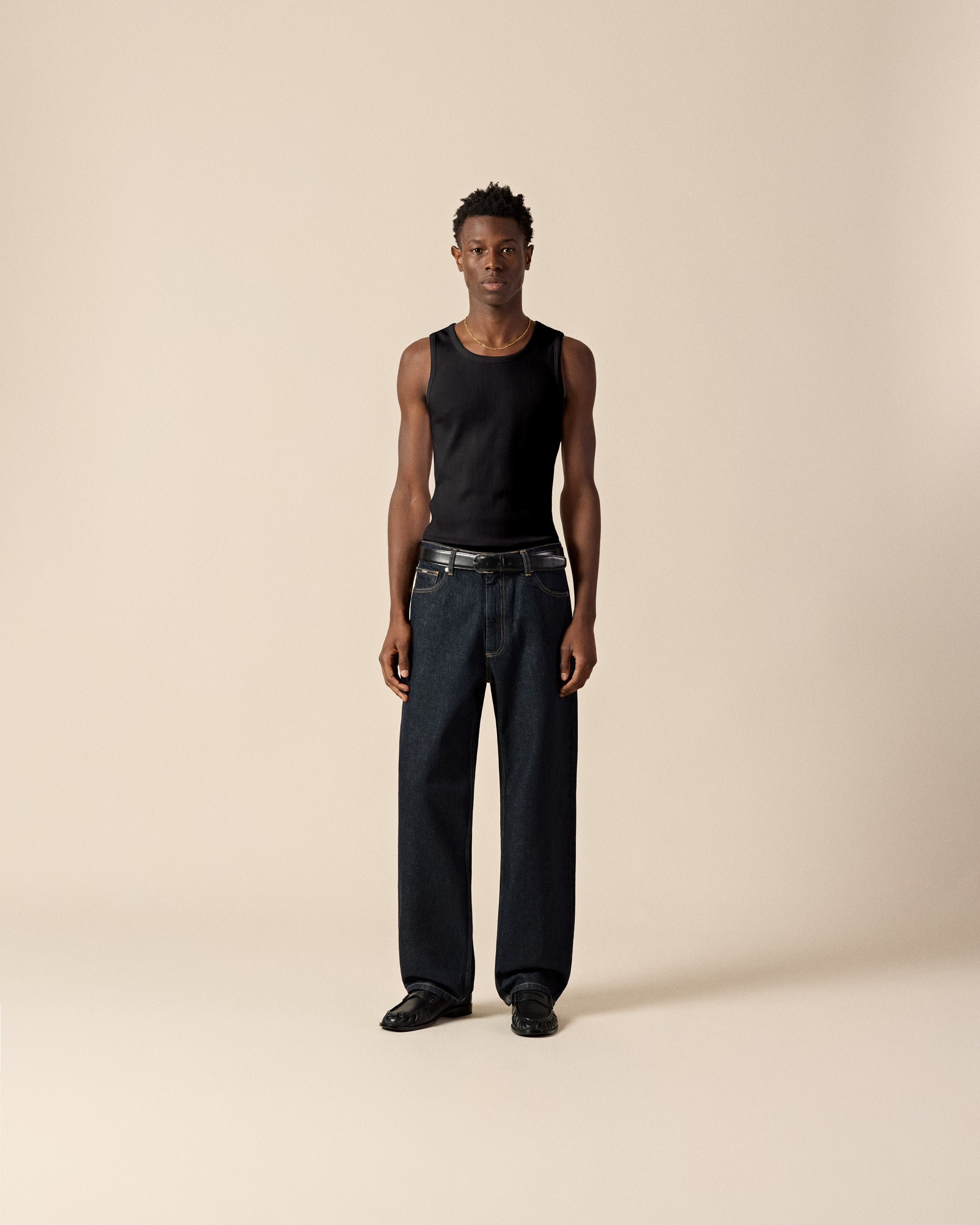 eightyfive-signature-tanktop-herren-top-schwarz-slim-fit-baumwolle image 4