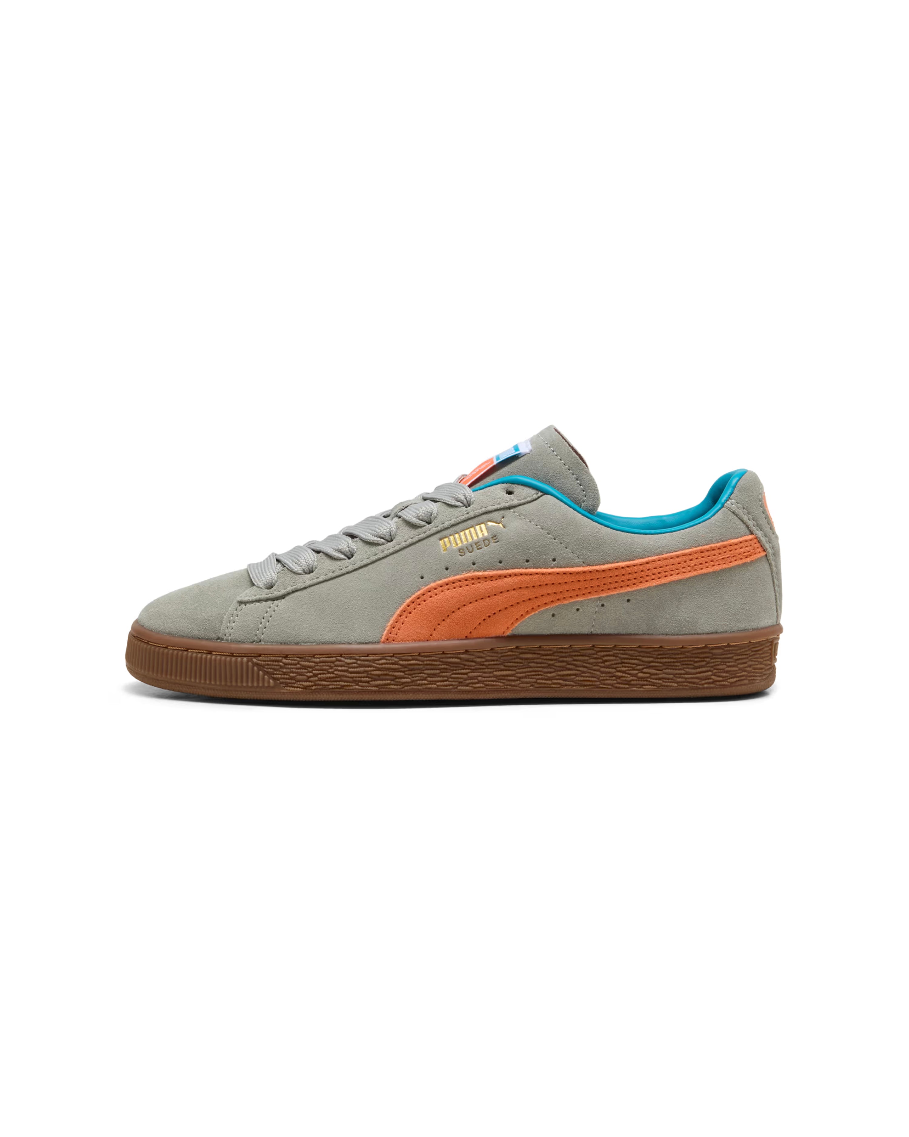 carrots-puma-suede-sneaker-herren-grau-orange-leder image 2