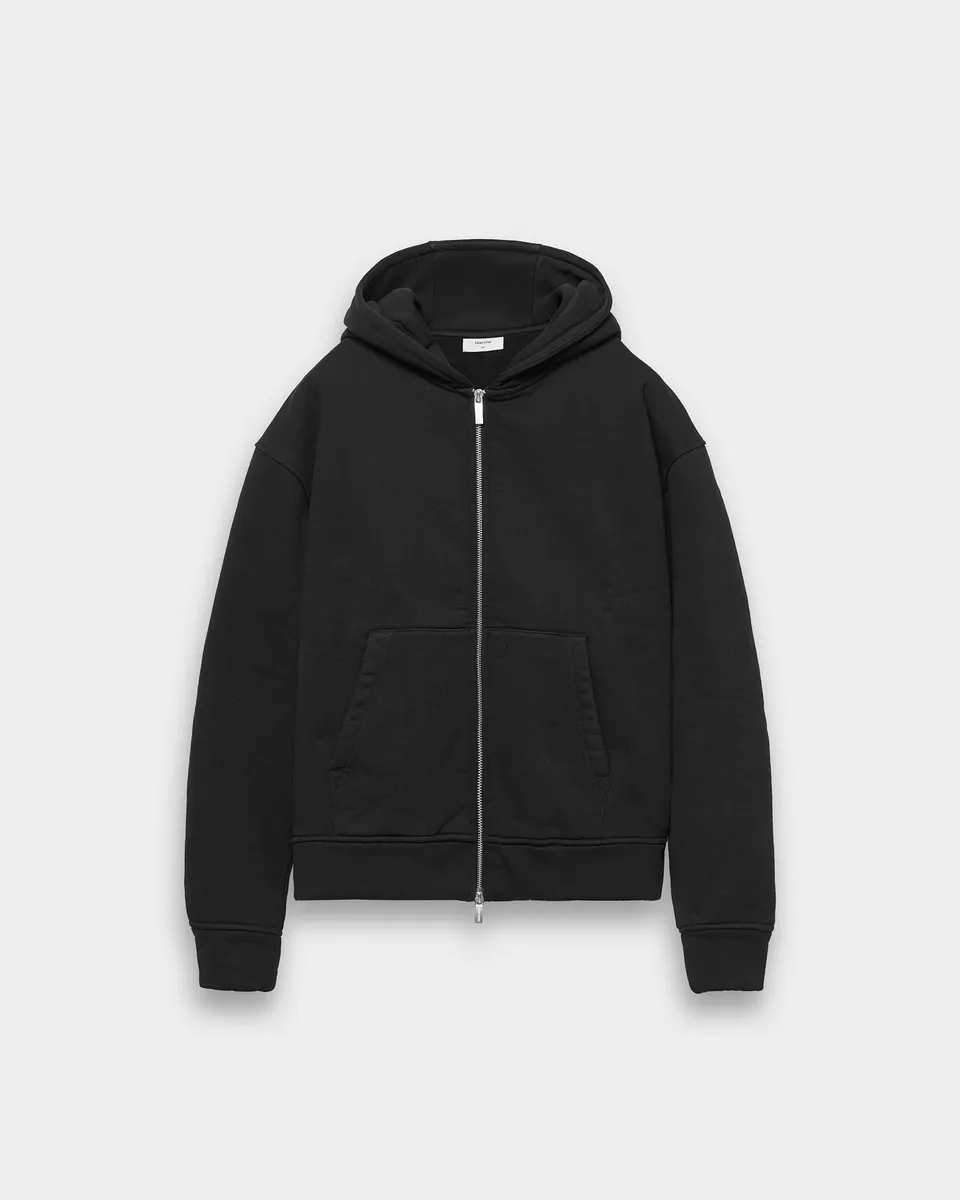 eightyfive-signature-heavy-zip-hoodie-black-490gsm image 1