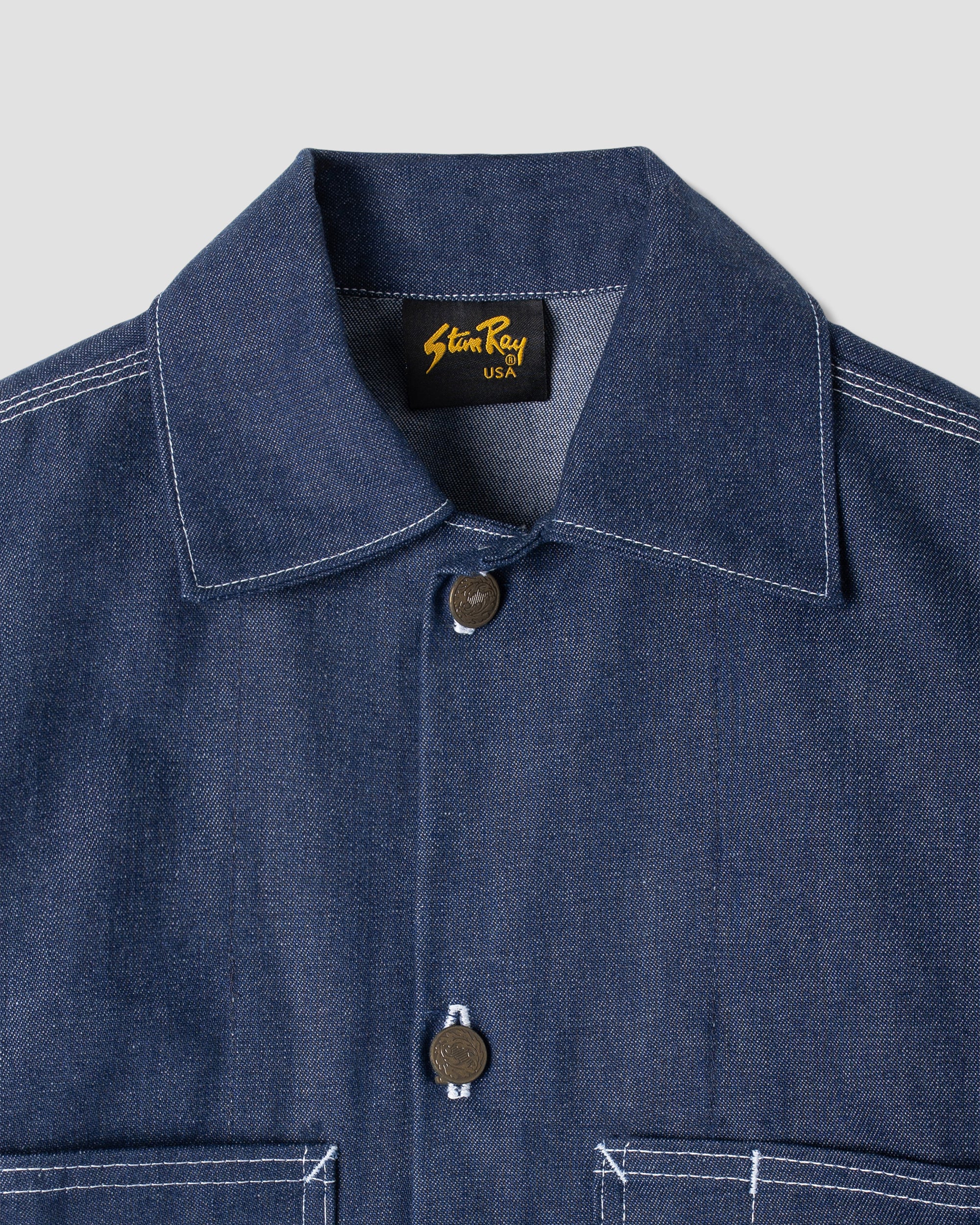 stan-ray-shop-jacket-arbeitsjacke-indigo-denim-baumwolle image 3