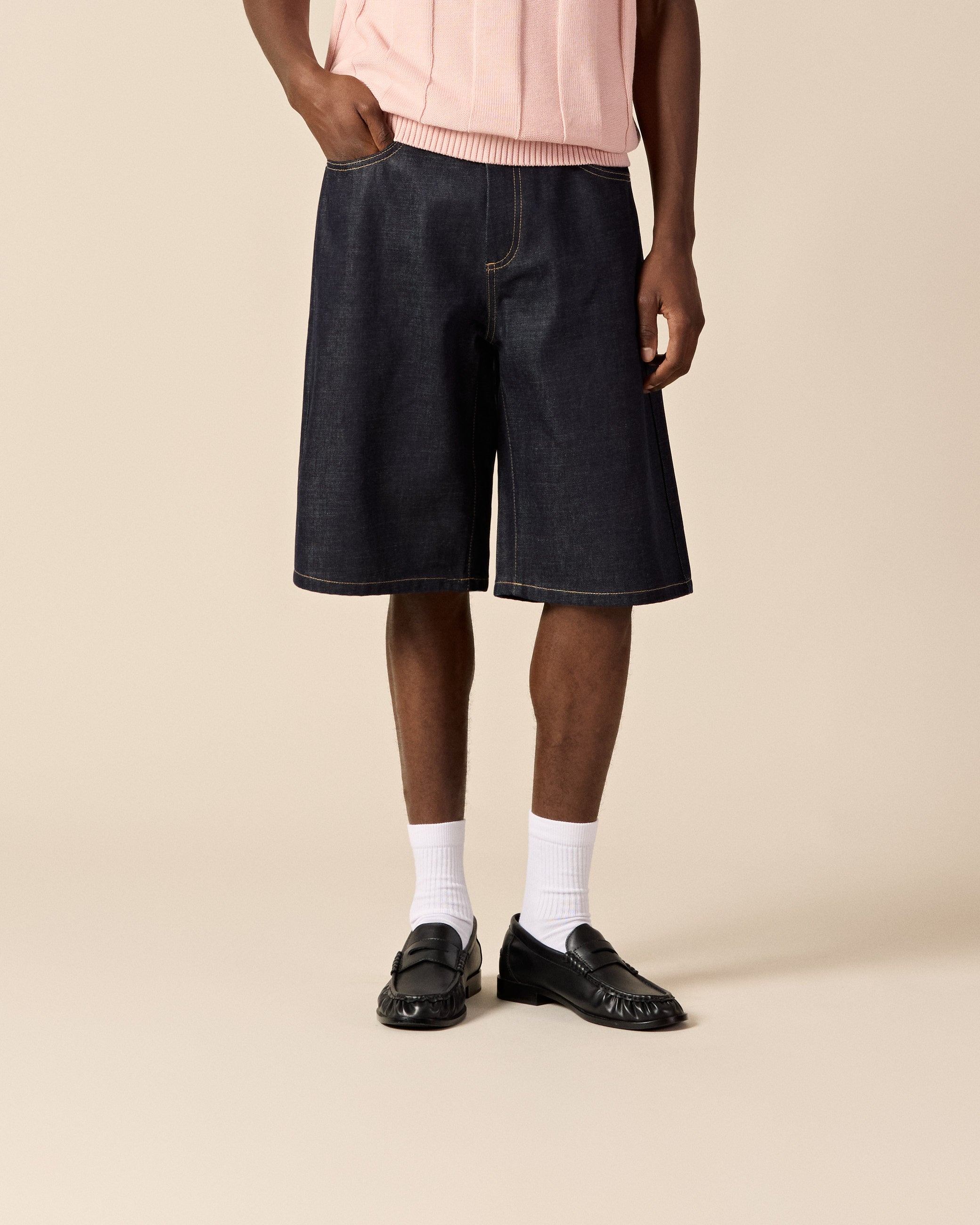 eightyfive-bottoms-distressed-baggy-jorts-shorts-raw-denim image 3