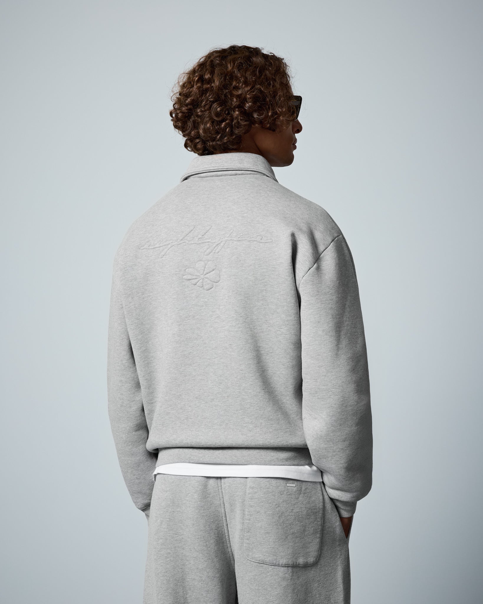 eightyfive-sweat-jacket-kent-collar-jacke-grey-melange image 7
