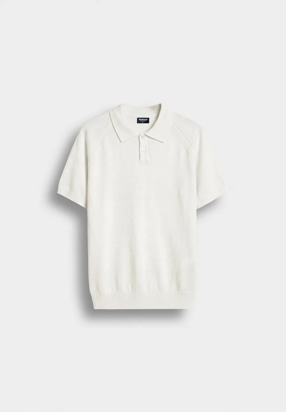 burocs-fine-knit-polo-t-shirt-herren-polo-off-white image 1