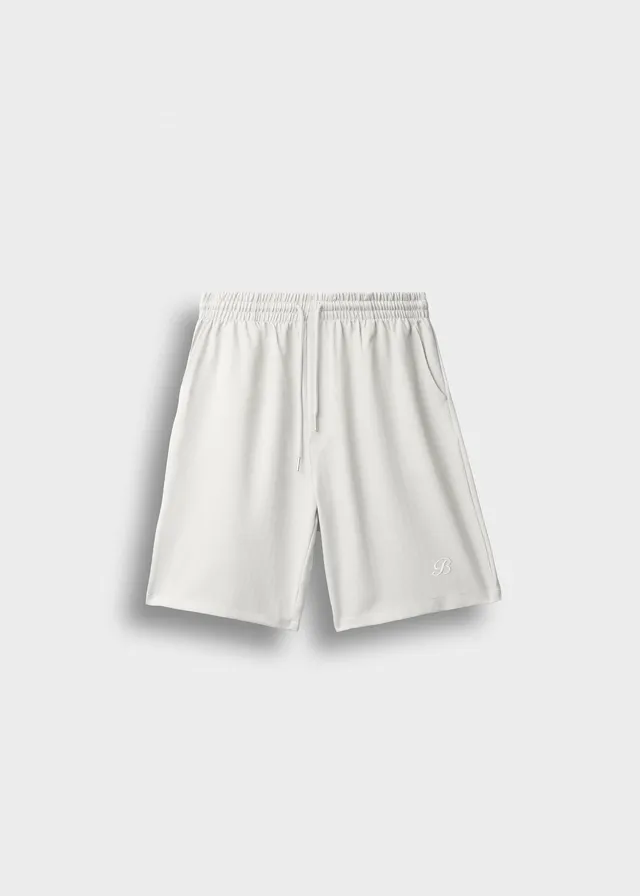 burocs-herringbone-shorts-off-white-regular-fit image 1