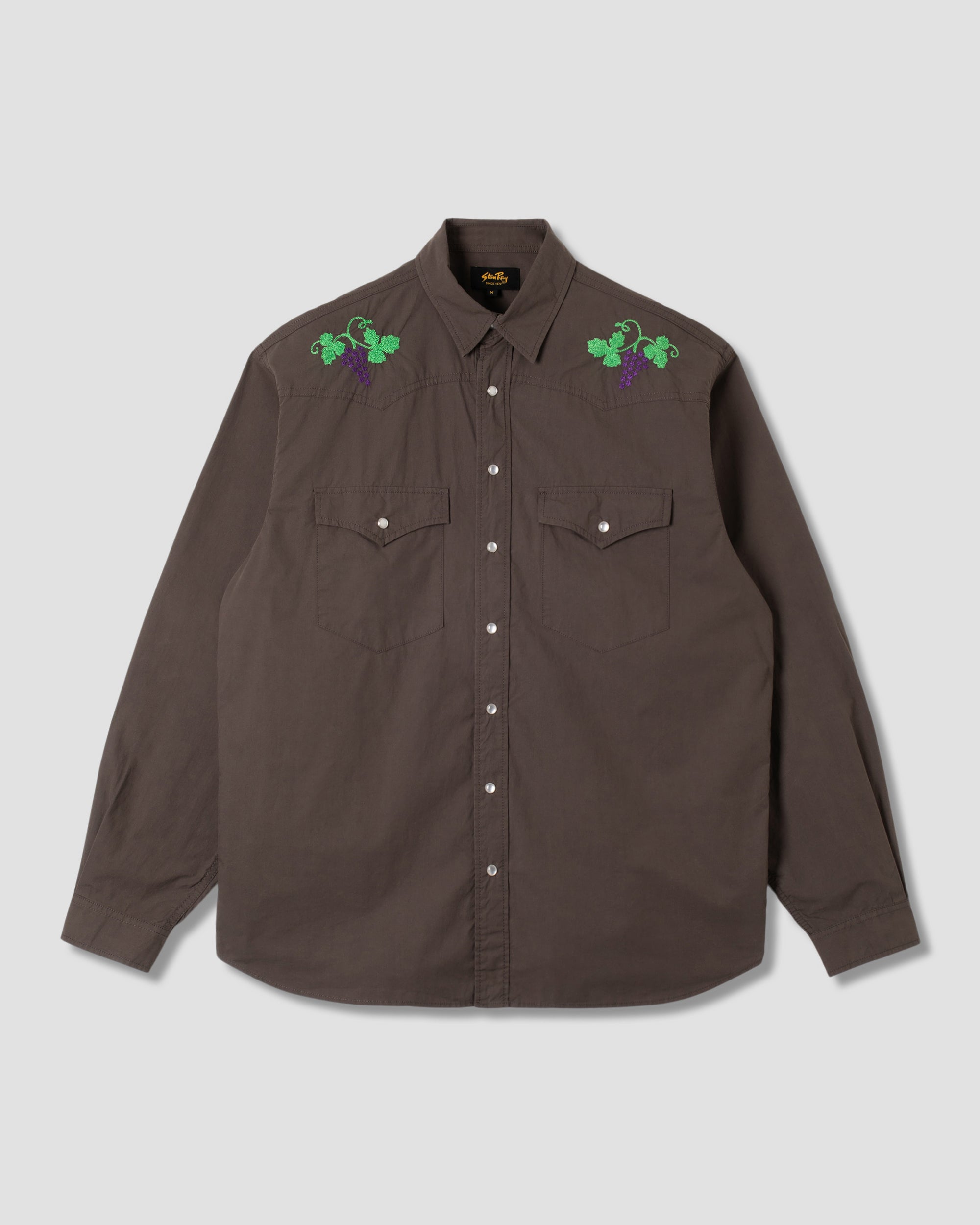 stan-ray-western-shirt-washed-black-poplin-baumwollhemd-snaps image 1