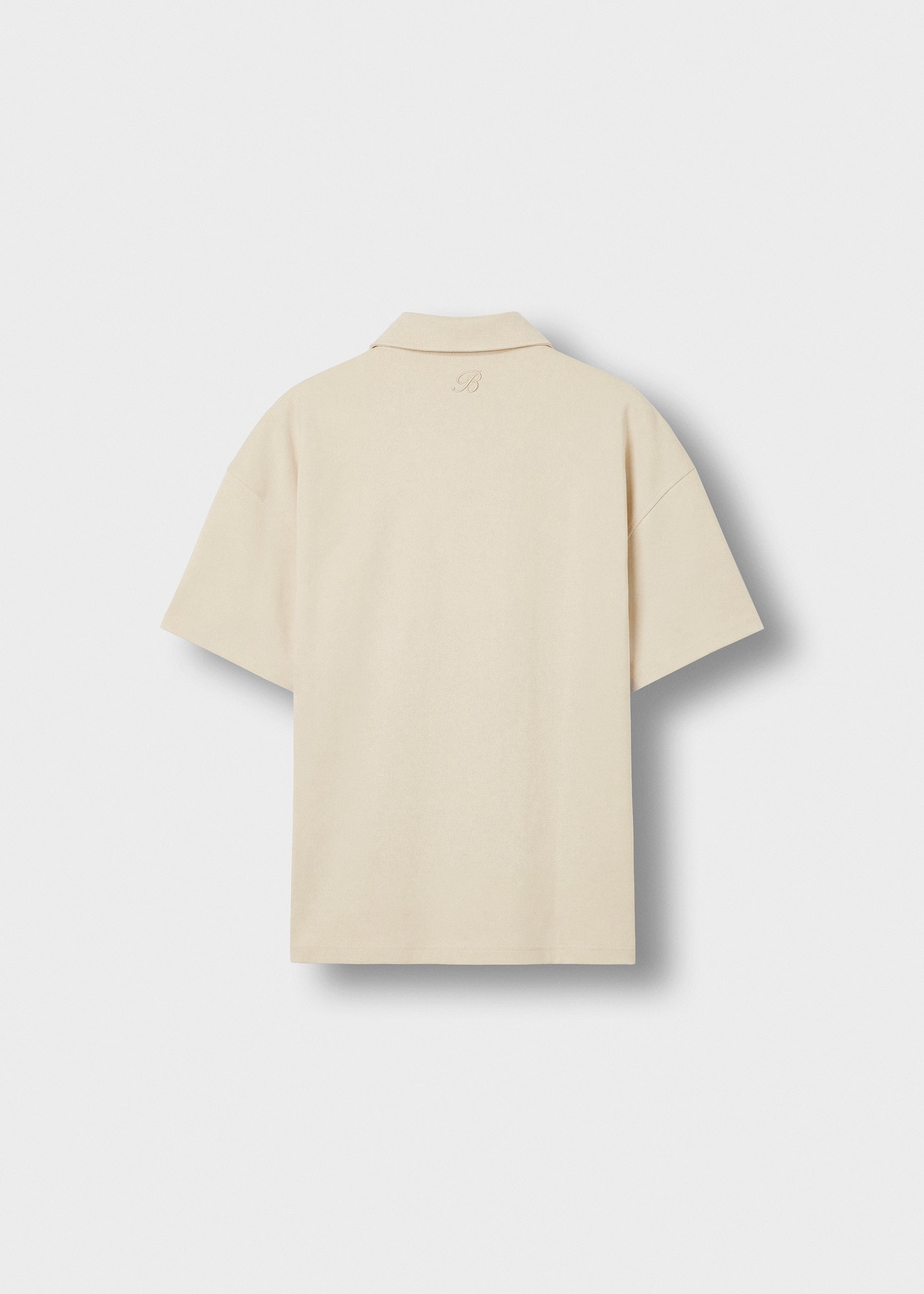 burocs-t-shirts-quarter-zip-t-shirt-beige-oversize-fit image 2