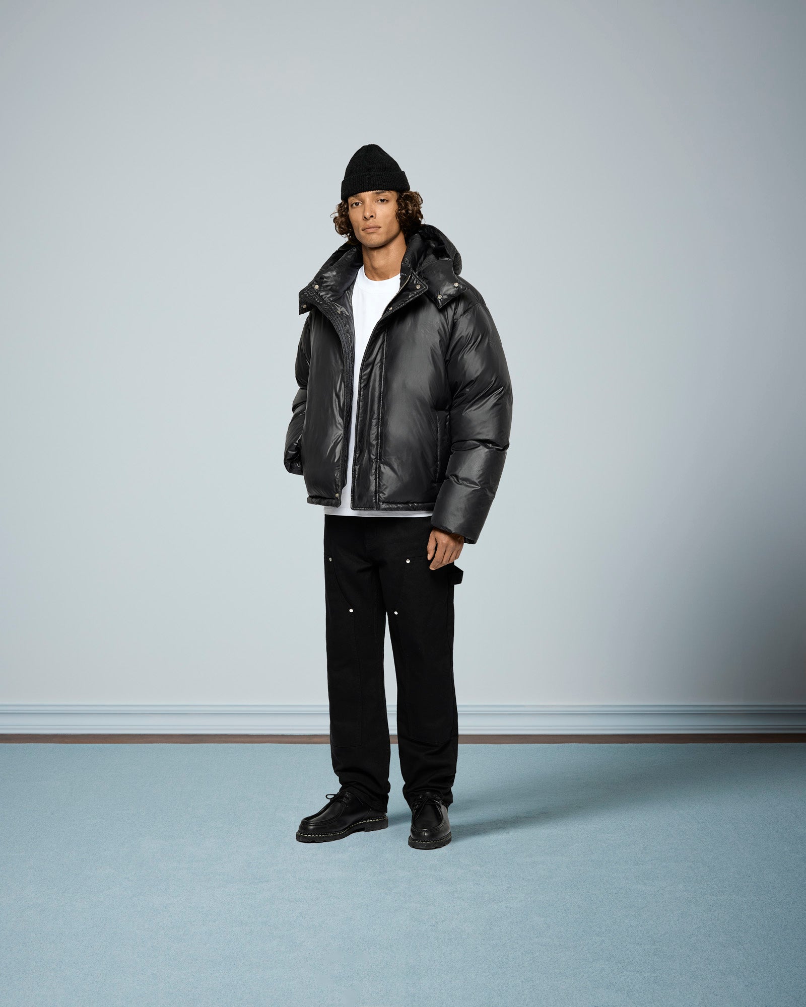 eightyfive-glossed-down-puffer-jacket-v3-pufferjacke-schwarz-daunen image 5
